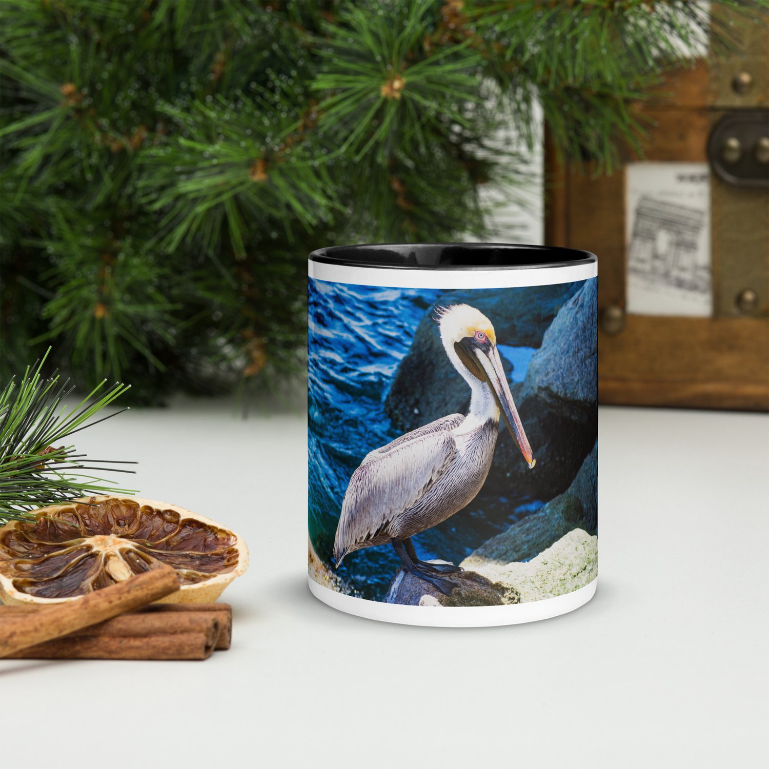 Pelican Mug with Color Inside — Penny Britt