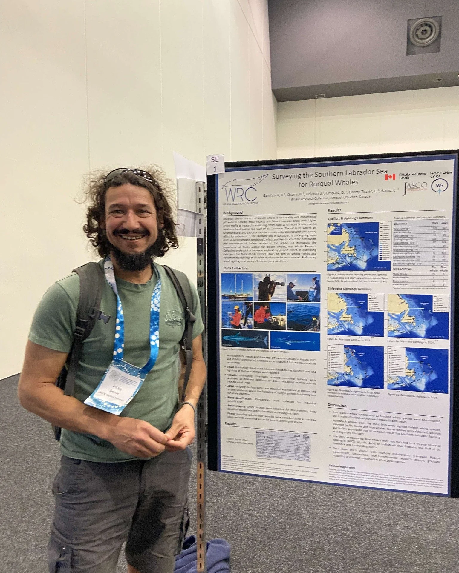 We are thrilled to present some of the preliminary results from our two-year project, recently completed in the Labrador Sea, at the @marinemammalogy  biennal conference in Perth, Australia. Come chat with us at our poster!

Nous sommes ravis de pr&e