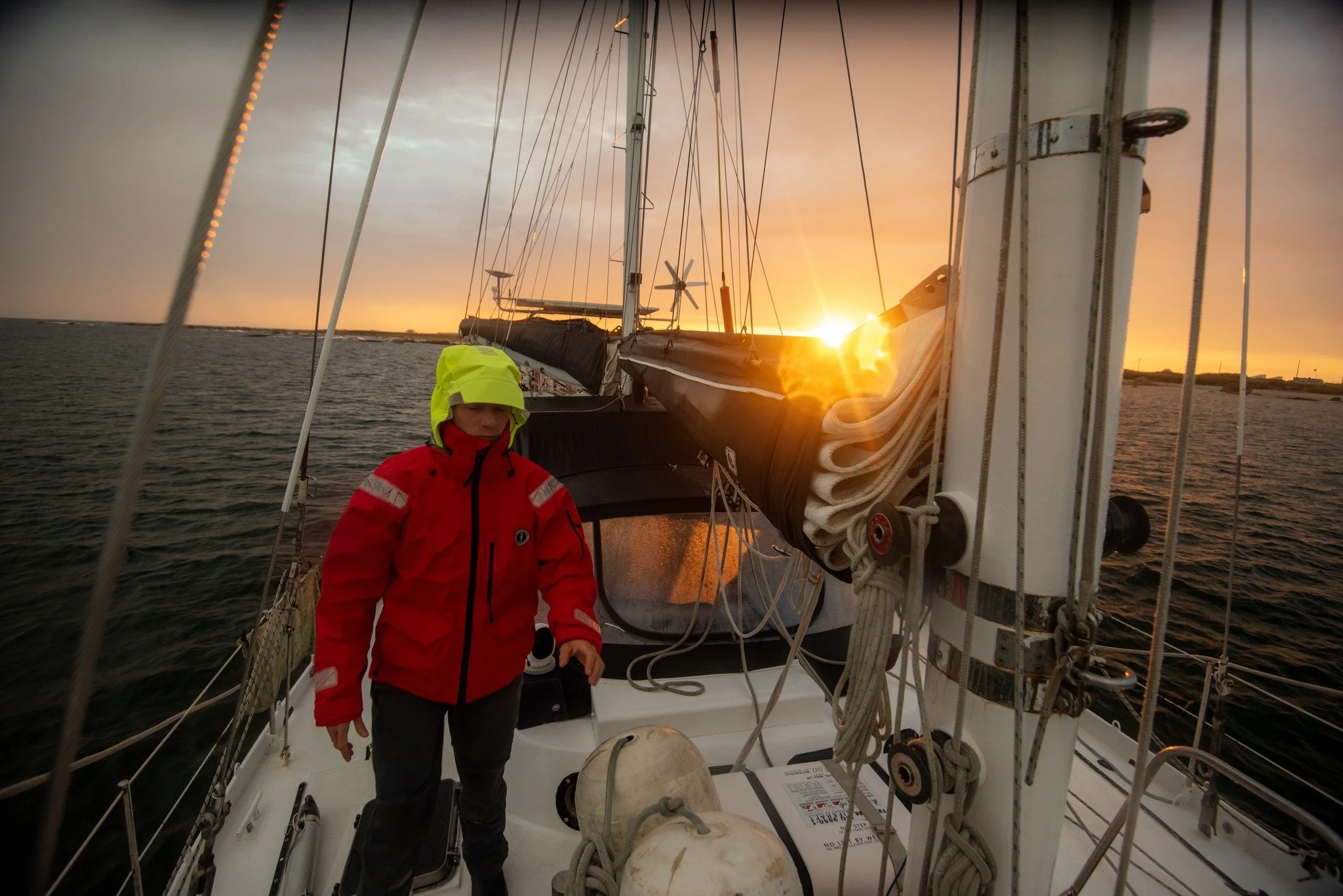 Life aboard Androm&egrave;de. Part 6. At anchor. Studying whales offshore means we don't often see land. Except when the weather is exceptionally bad and staying offshore wouldn't be safe, we find a quiet anchorage to let the storm pass and catch up 