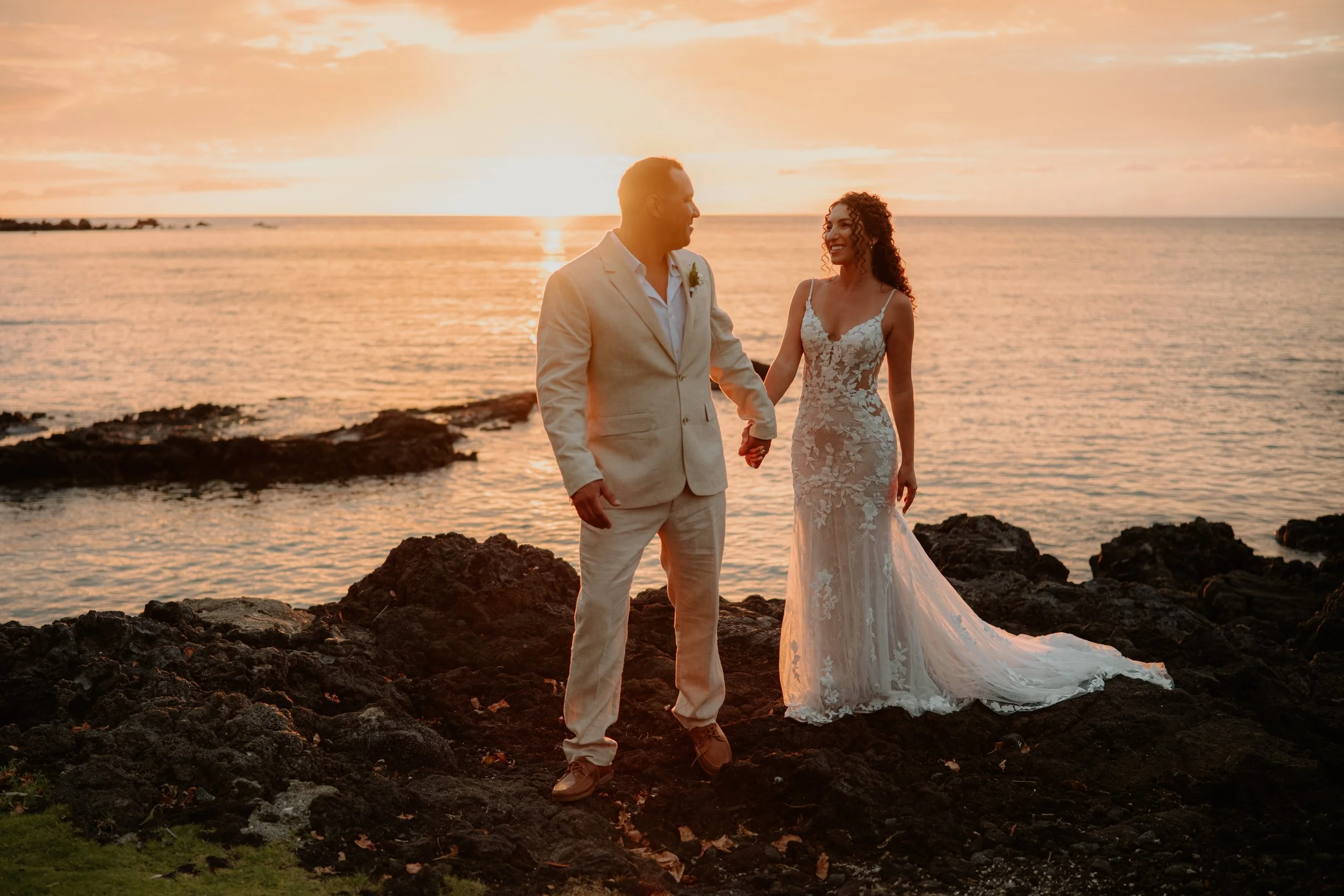 Danny &amp; Olivia | A Beach Elopement | Big Island