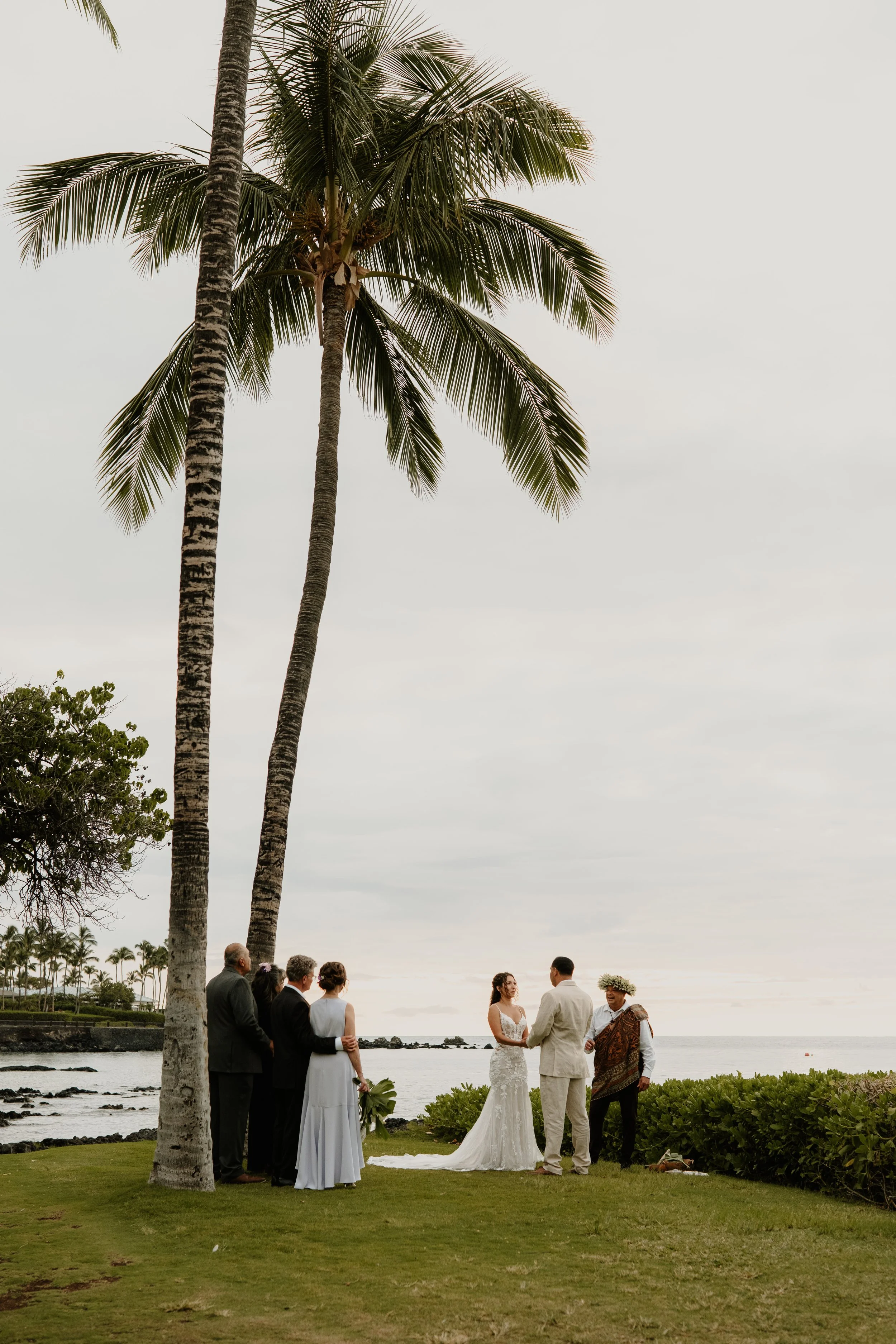 Danny and Olivia's phone-free wedding ceremony at Kohala Beach, Big Island