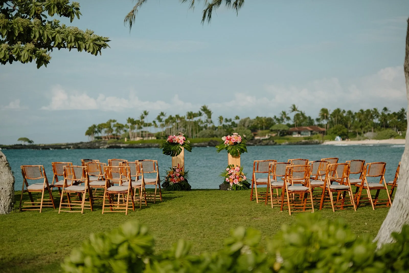 Kona Wedding Setup