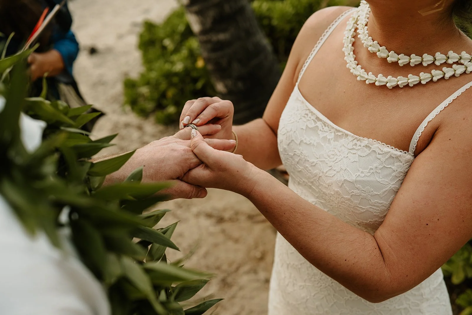 Kona Beach wedding Moment at the Ceremony