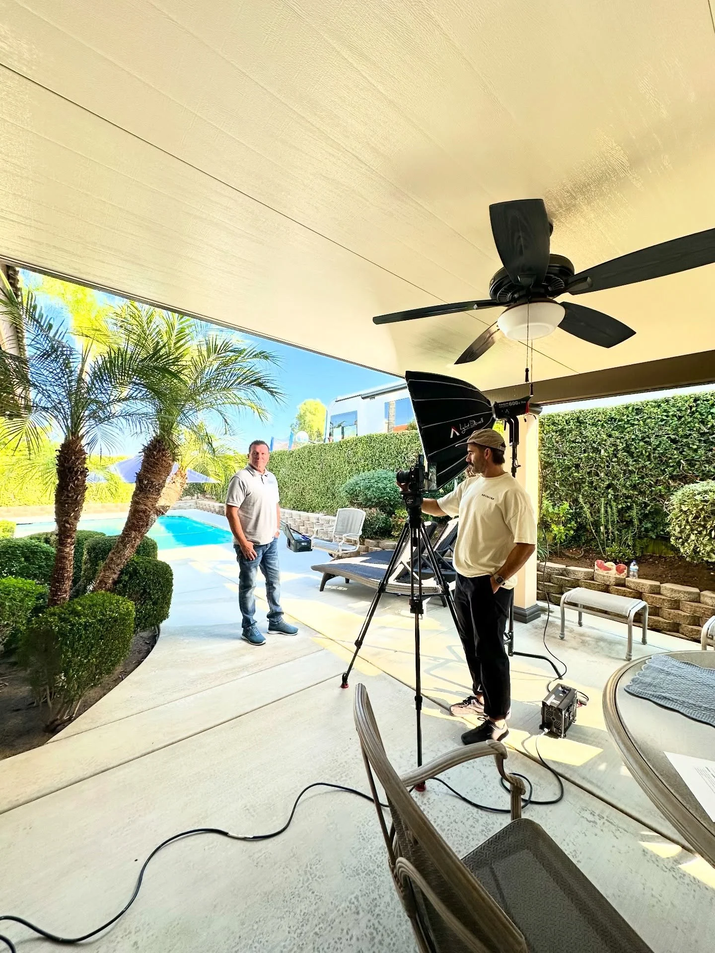 Shoot days are always the best! We had a great time on location shooting interview and detail content for a local patio cover company. It&rsquo;s always a sunny day when you get to do what you love working with the best small business owners and mark