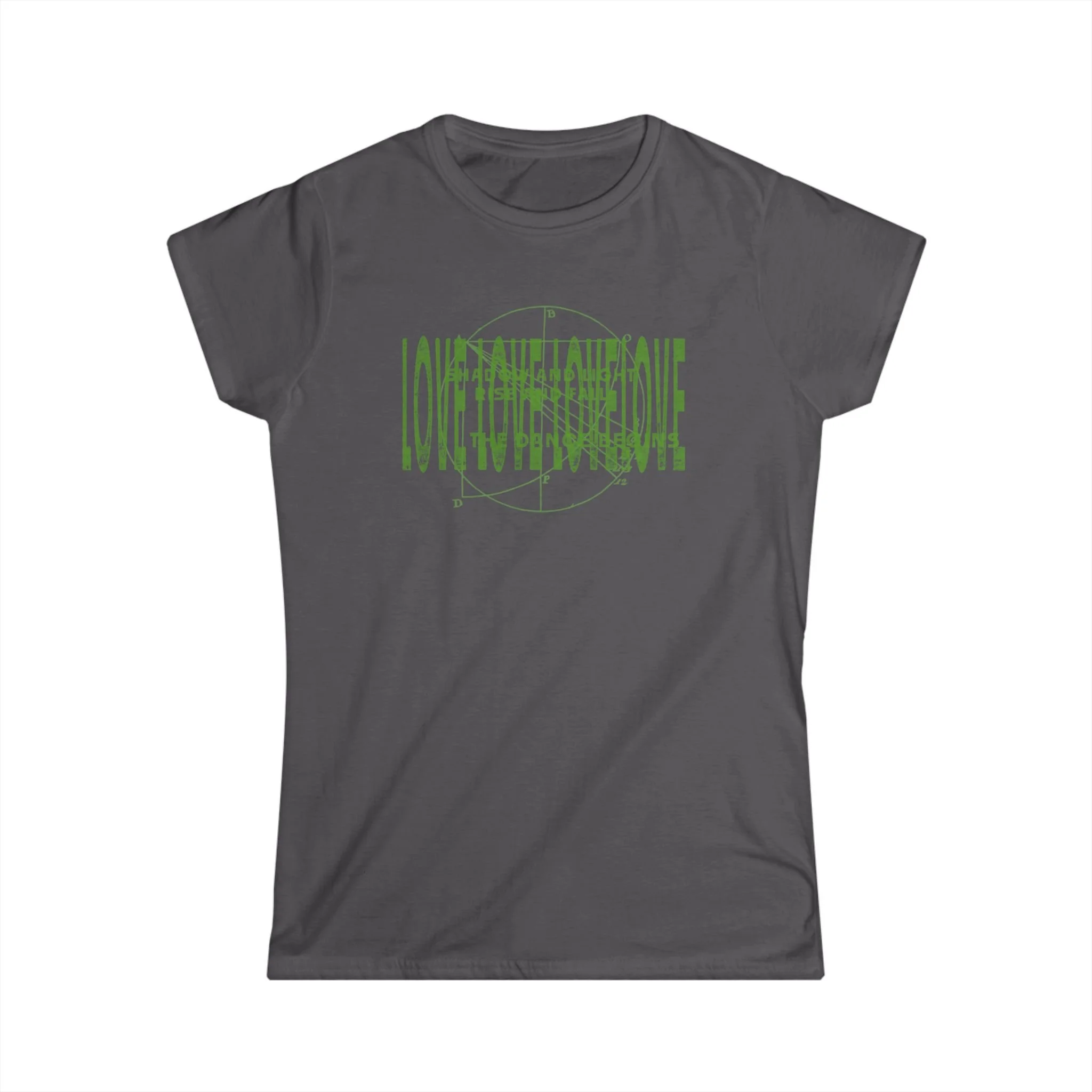 Contemporary geometric graphic grey t-shirt