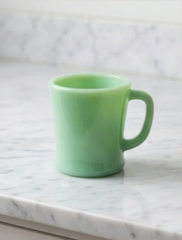 Vintage Fire King Jadeite Coffee Cup D Handle