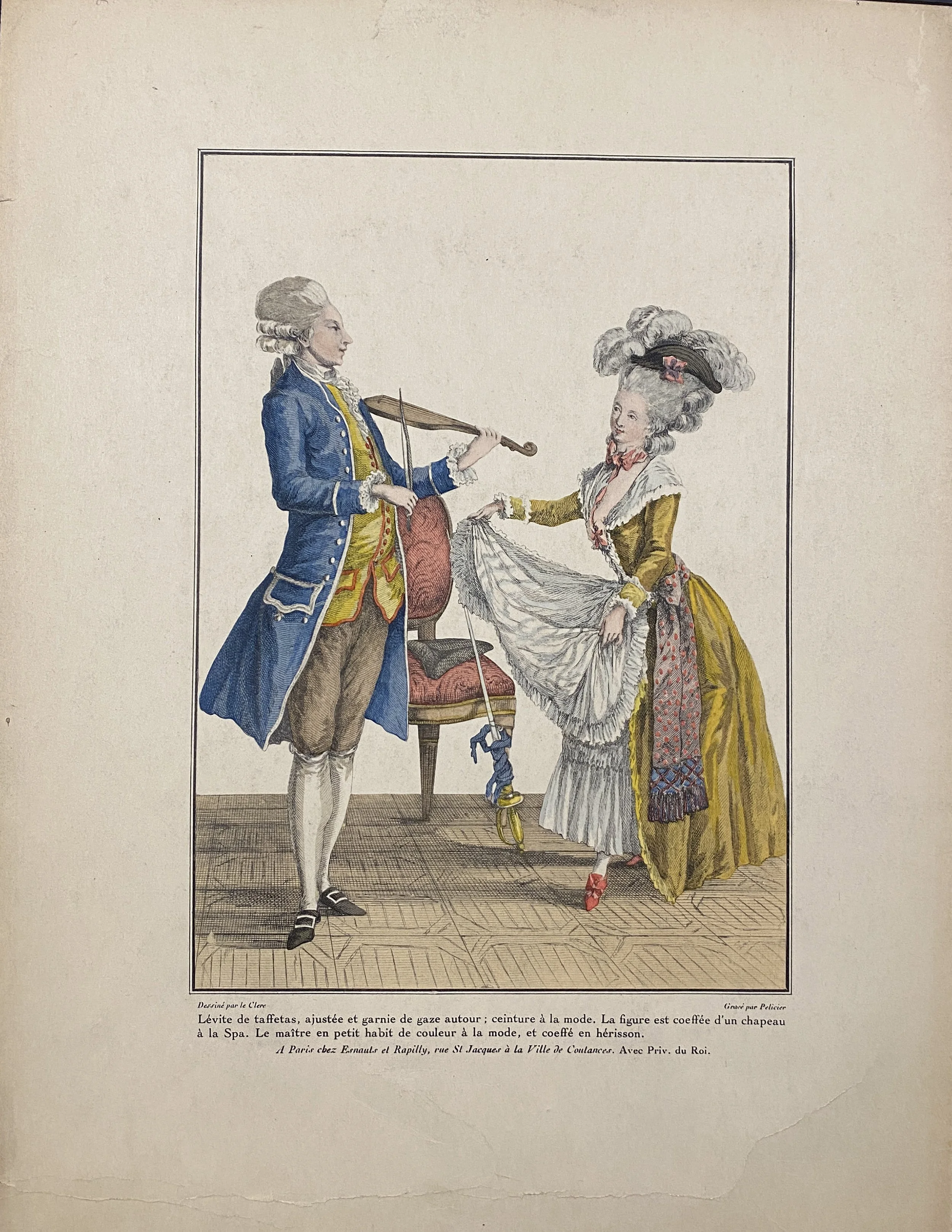 Levite de taffetas, dessine par LeClerce