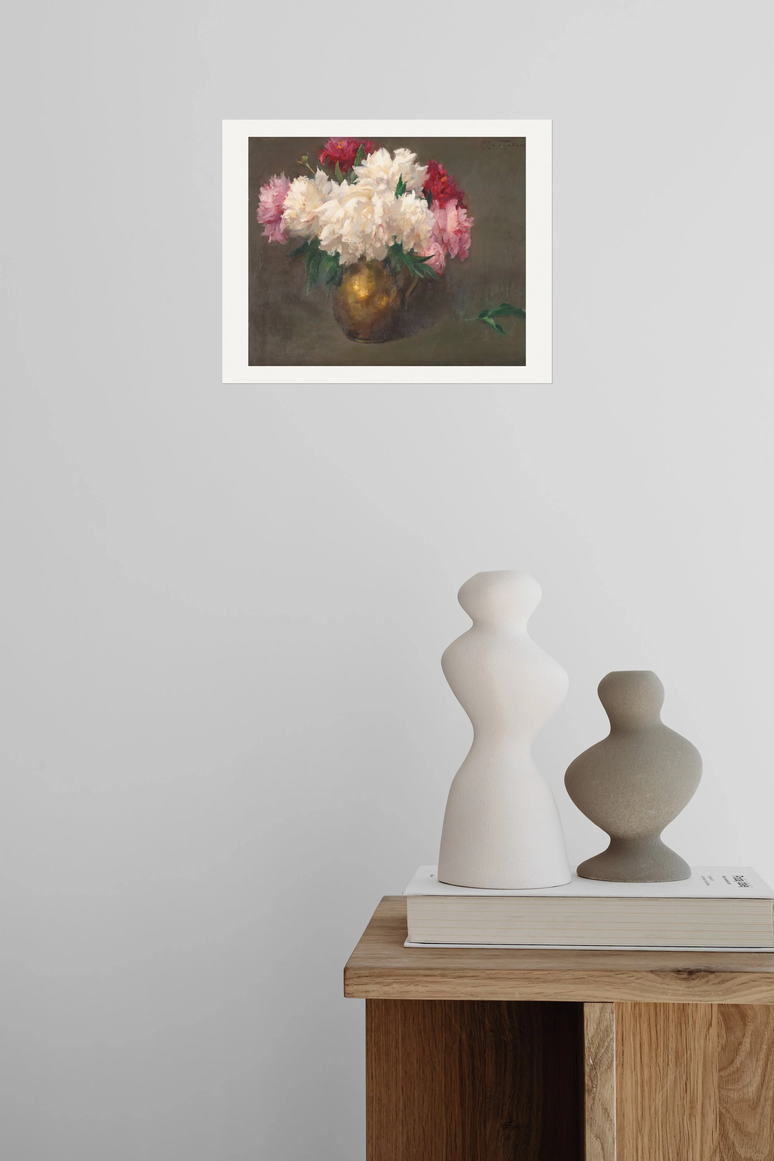 cc - peonies wiith gold vase 20"x16".jpg