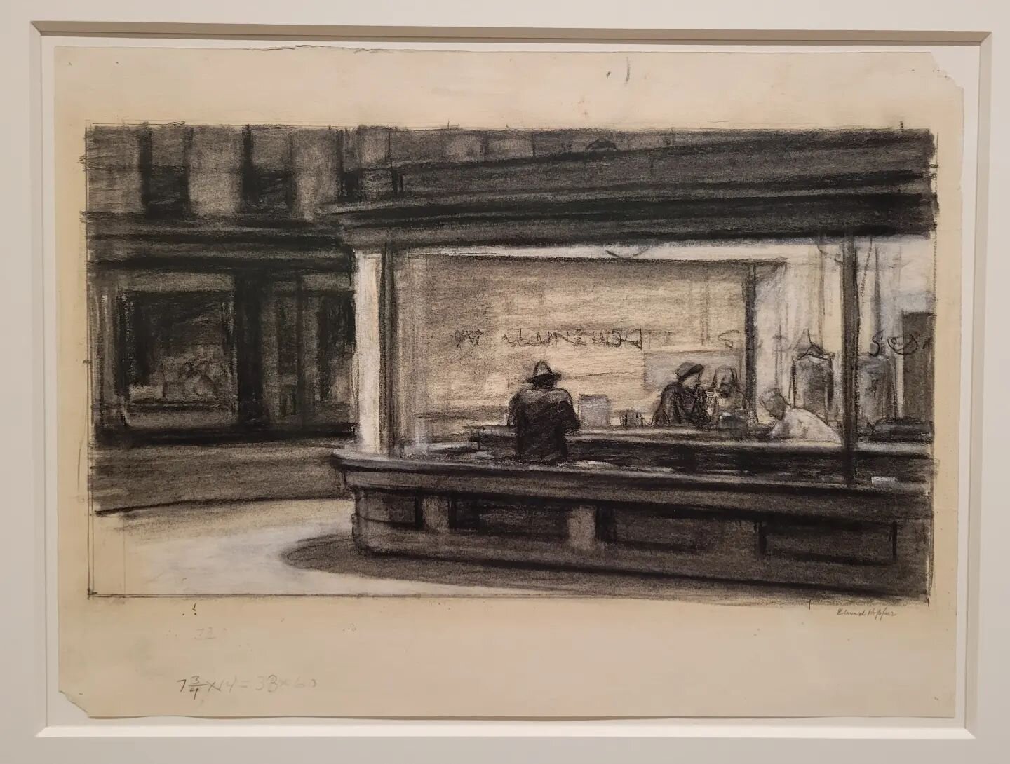 Some new favorites from the #edwardhopper exhibit at #whitneymuseum amongst the better known works. Surprised how much I loved his drawings and etchings. And the photo just can't capture his obsession with cool yellow sunlight across white walls. He 