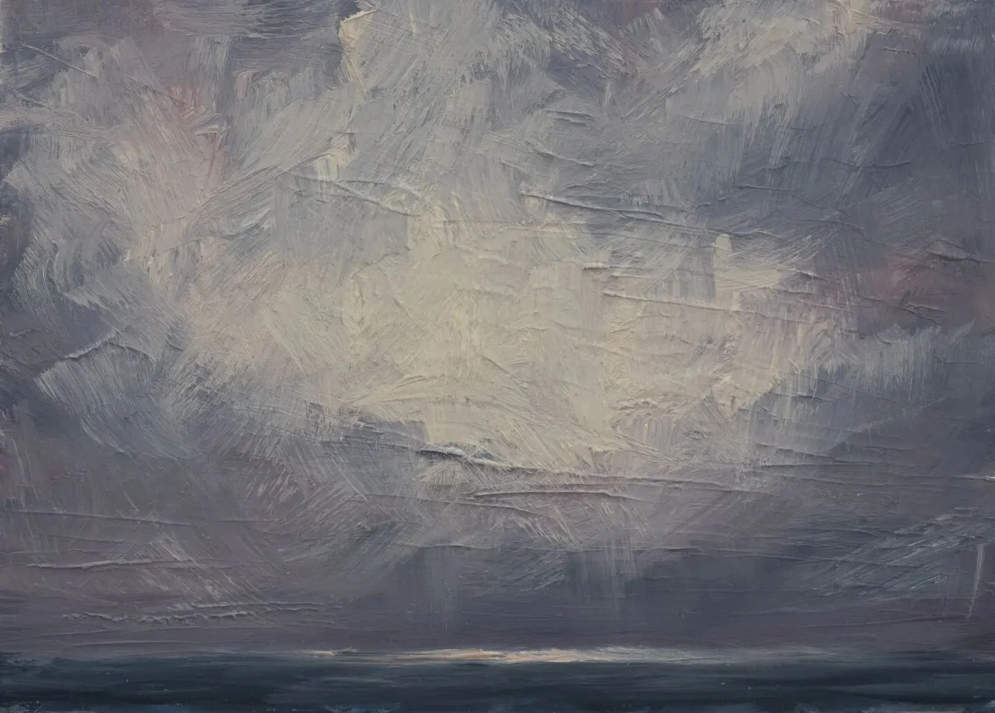 This little ocean sky study is now on view at the 440 Gallery in Park Slope Brooklyn.  There will be an opening reception tomorrow Nov 19th from 4-6 pm. Follow links in my bio for more info on the show and reception. 
@440gallery #parkslopebrooklyn #