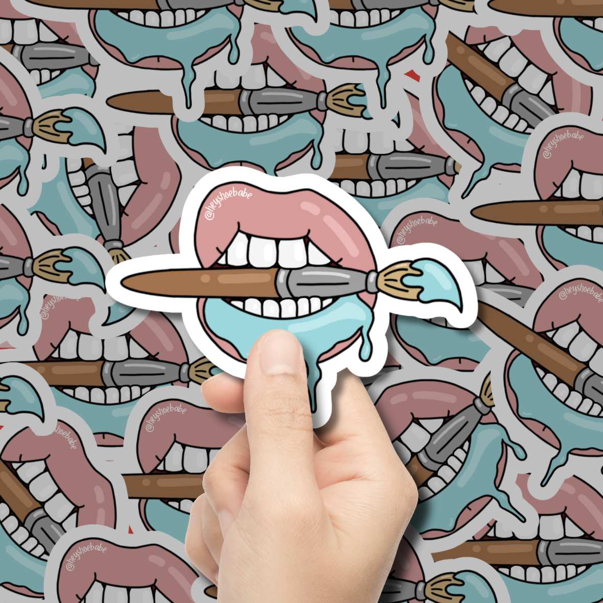 Green and Blue Elegant Brunch Events Club Square Sticker.png