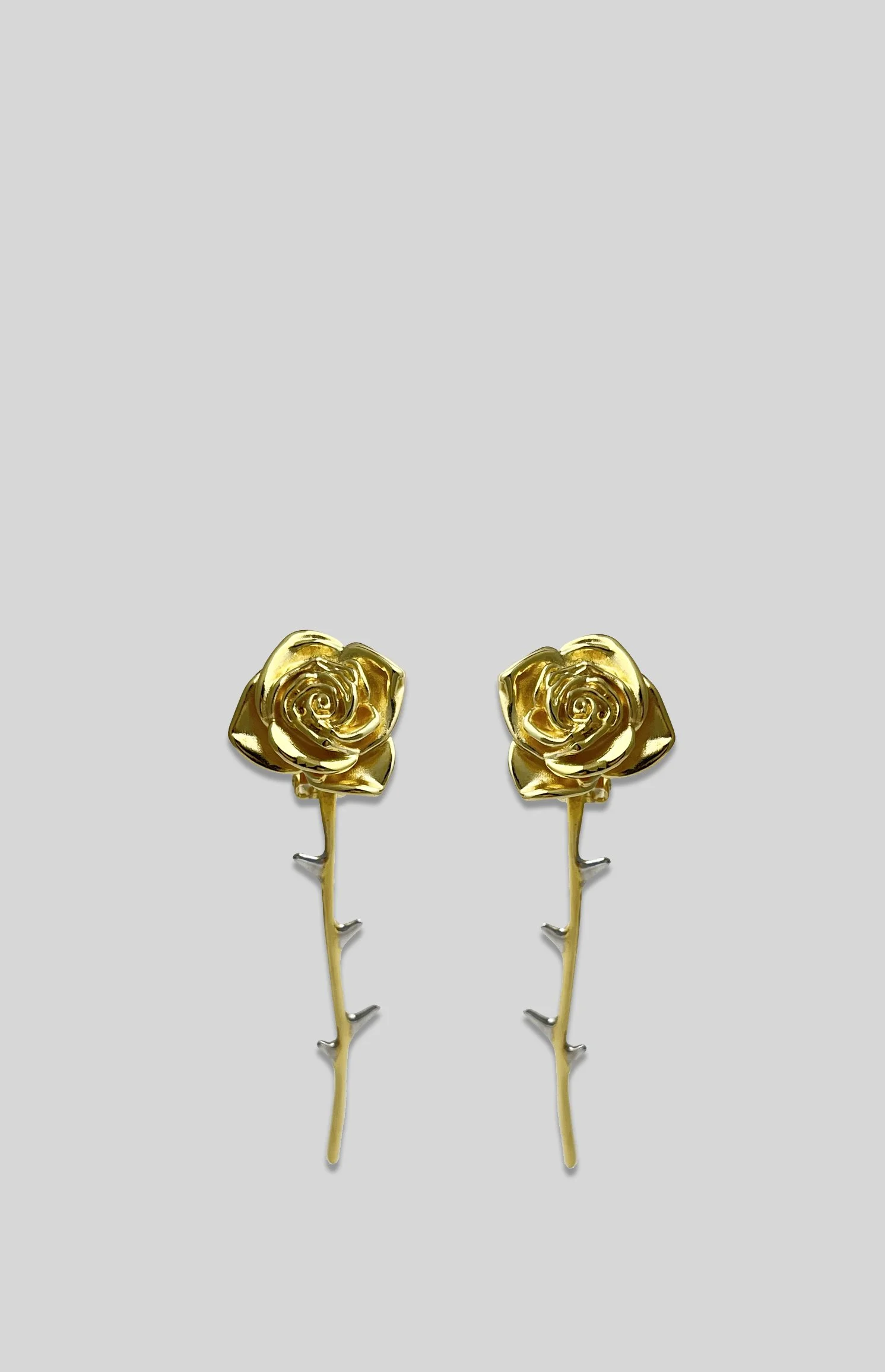 ROSA GITANA PENDIENTES ORO