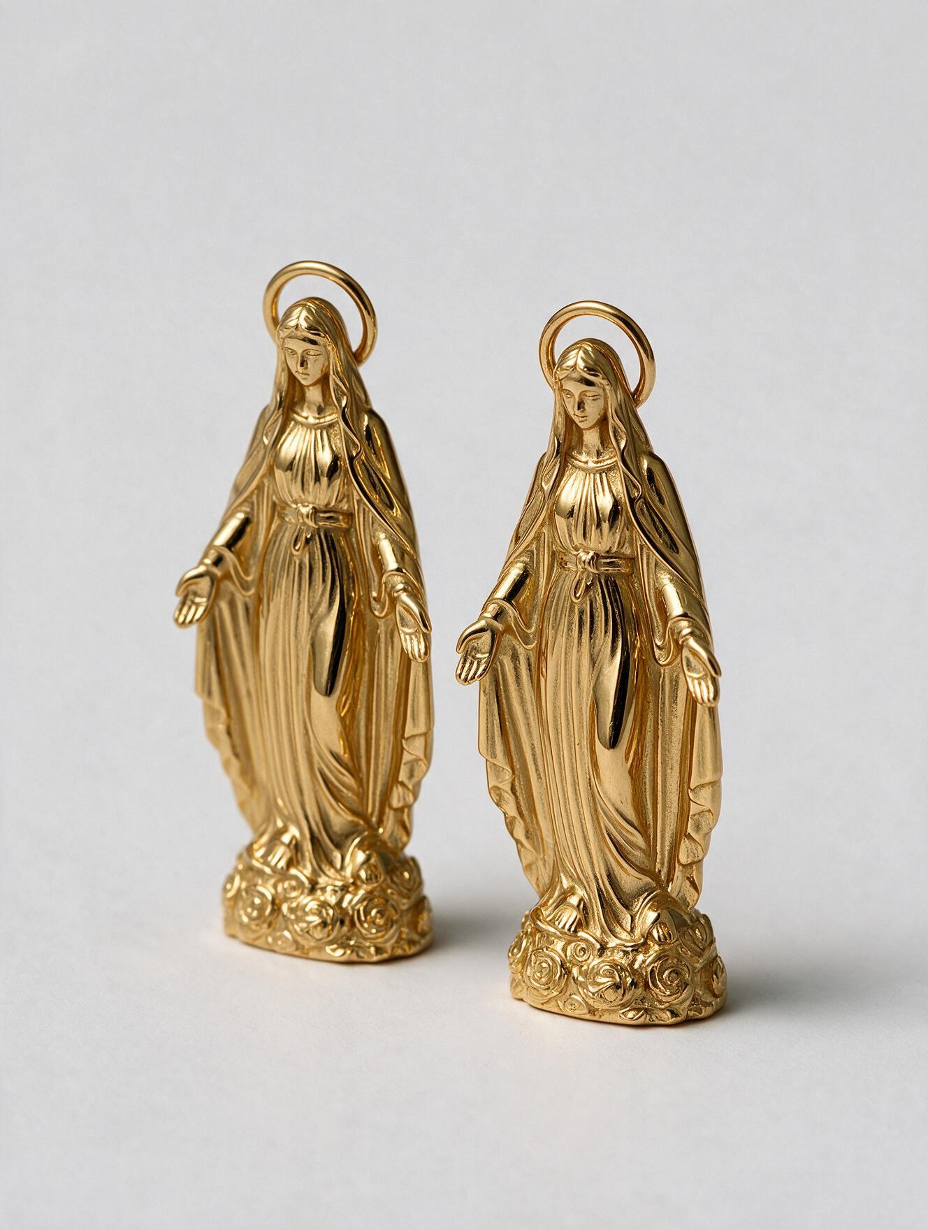 SANCTA  PENDIENTES ORO