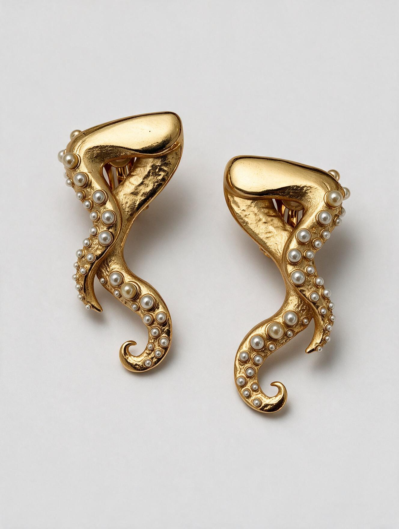OCTOPODA PENDIENTES ORO