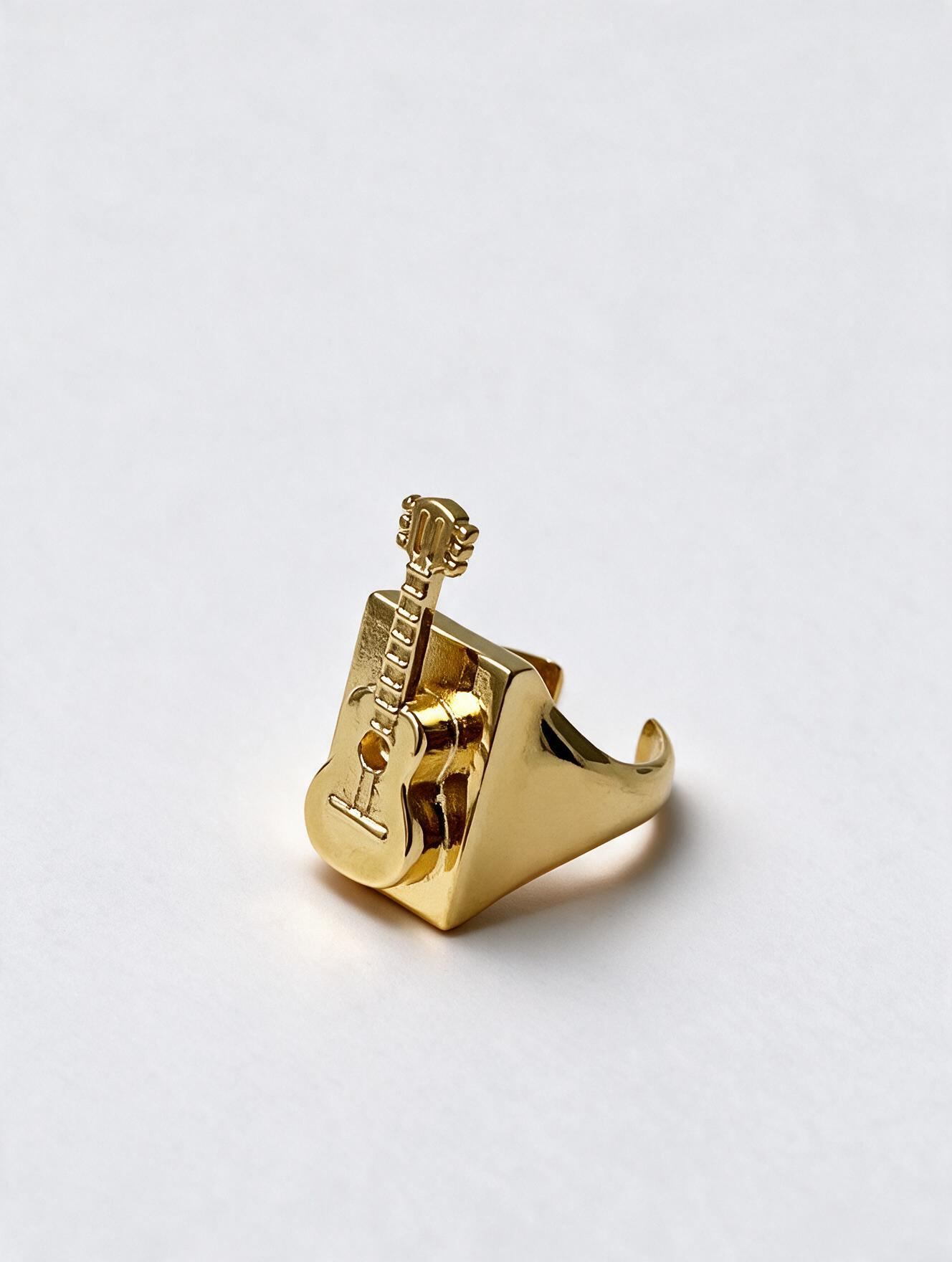 ANILLO GUITARRICA ORO