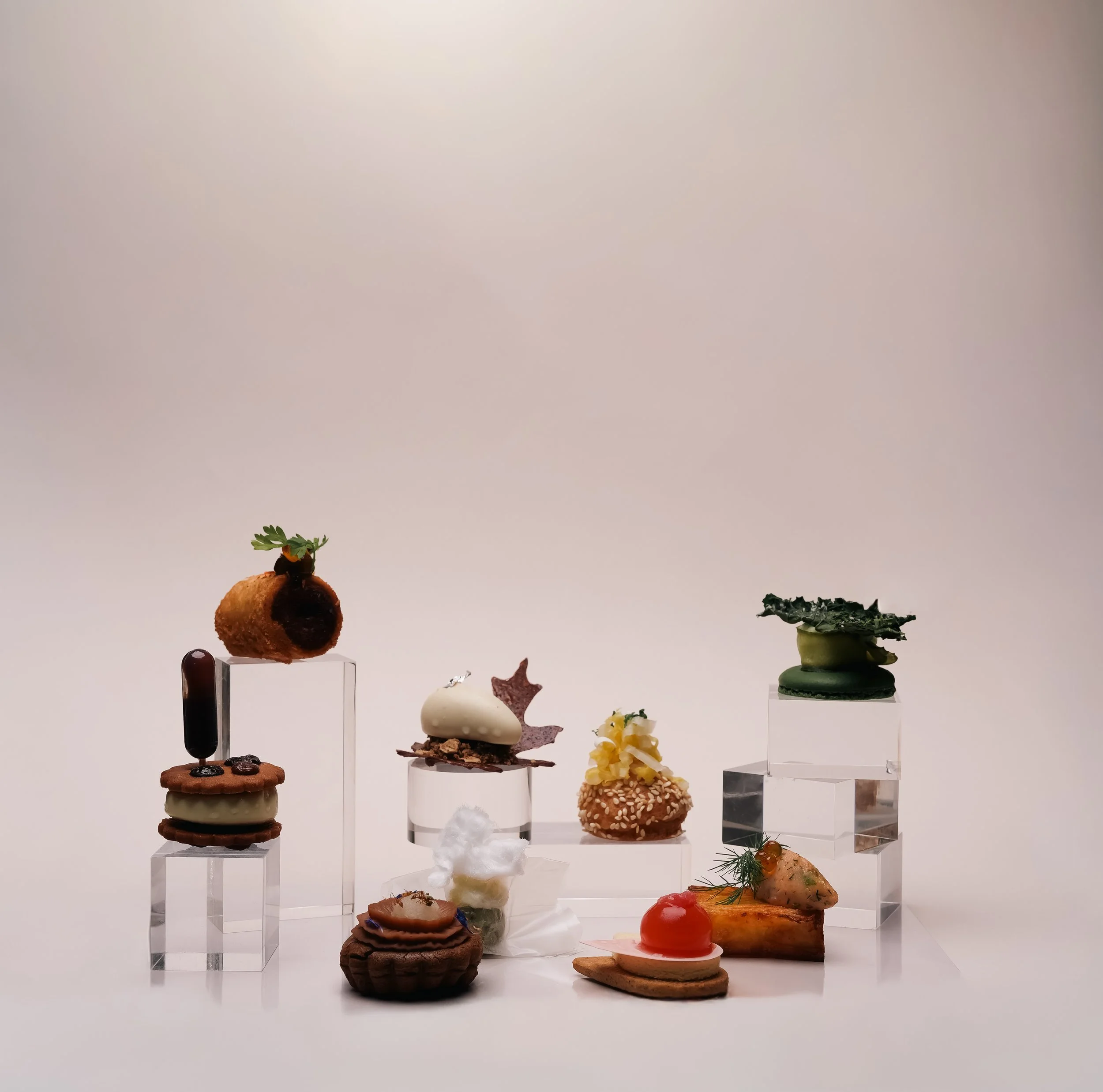 Multi-course dessert experience at Oxi Tea Room