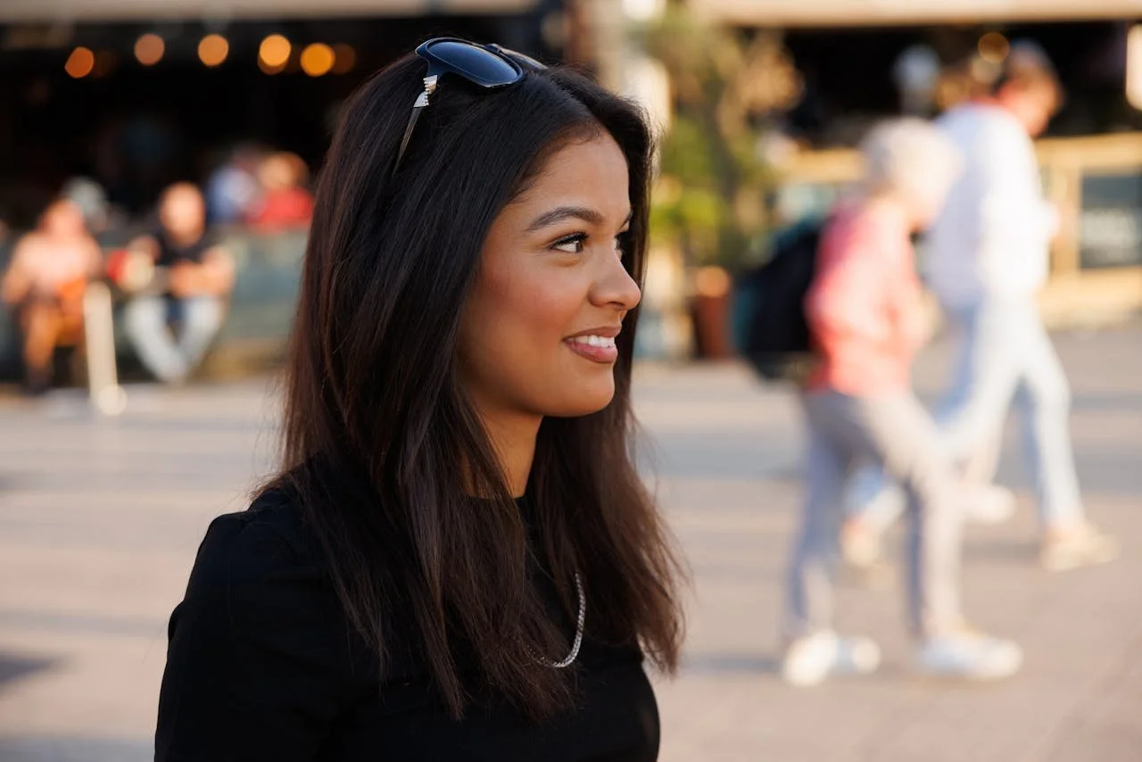 woman-enjoying-sunny-day-outdoors