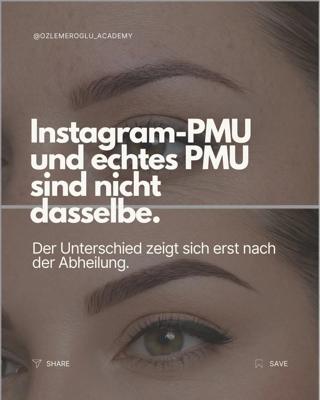 ❗️Instagram zeigt oft nur den perfekten Moment.
Aber echtes Permanent Make-up zeigt sich erst mit der Zeit.

Viele lassen sich von stark bearbeiteten Ergebnissen blenden &ndash;
Kundinnen genauso wie Sch&uuml;ler:innen.

Doch die wahre Qualit&auml;t 
