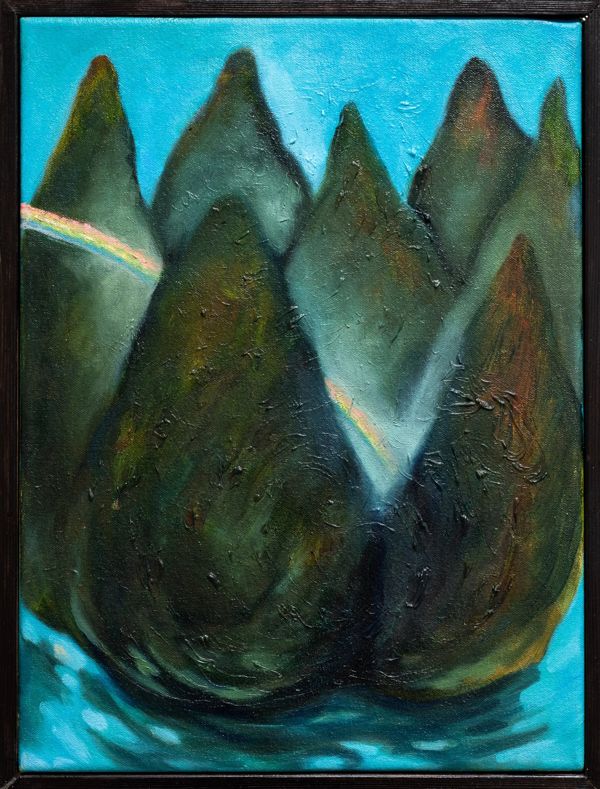 Bisexual flower, perfect flower, 2025. Oil on canvas - 40 x 30 cm