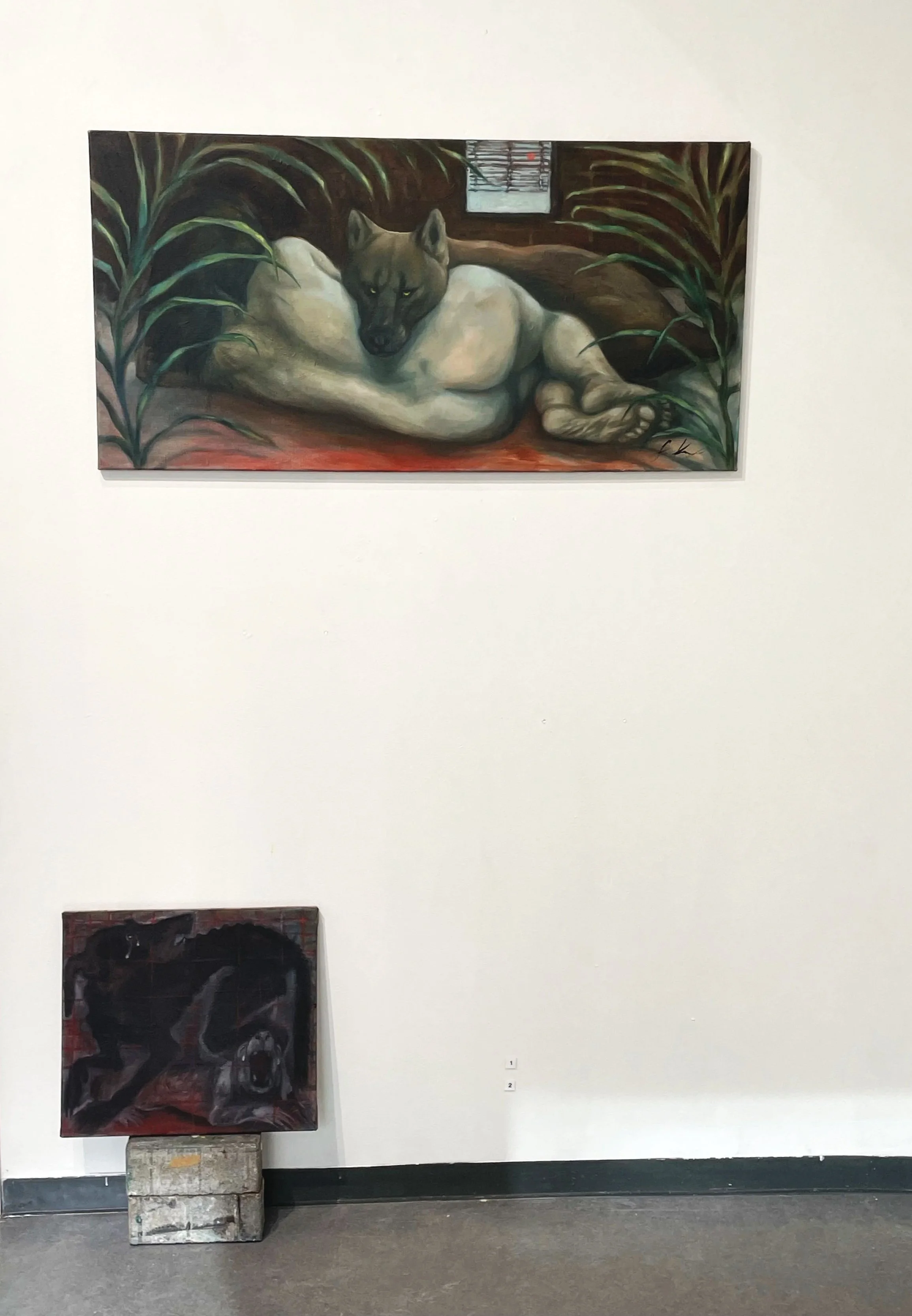 Kotona eläin (animal at home), Gallery Uusi kipinä, Lahti Finland, 2024