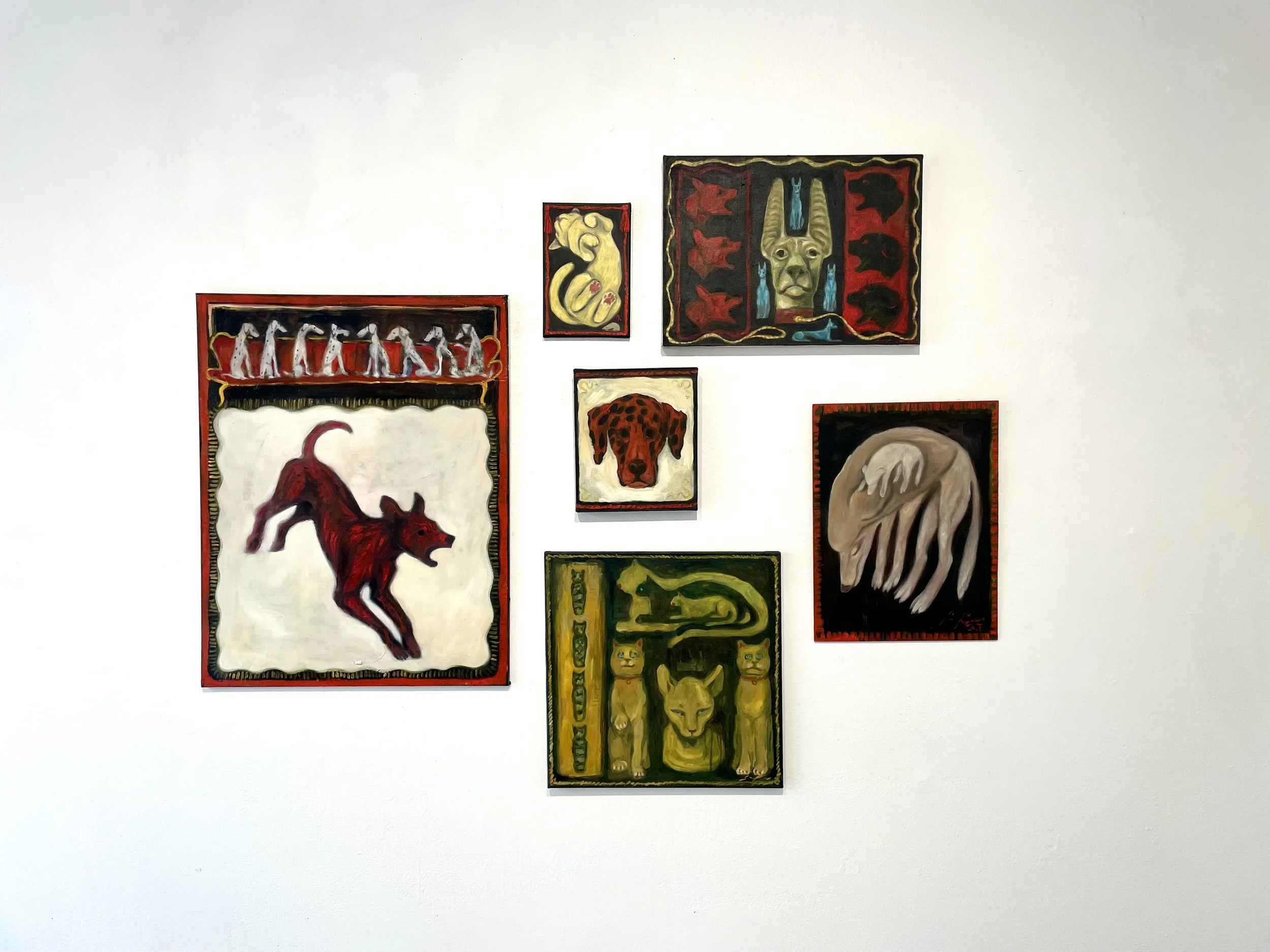 Kotona eläin (animal at home), Gallery Uusi kipinä, Lahti Finland, 2024