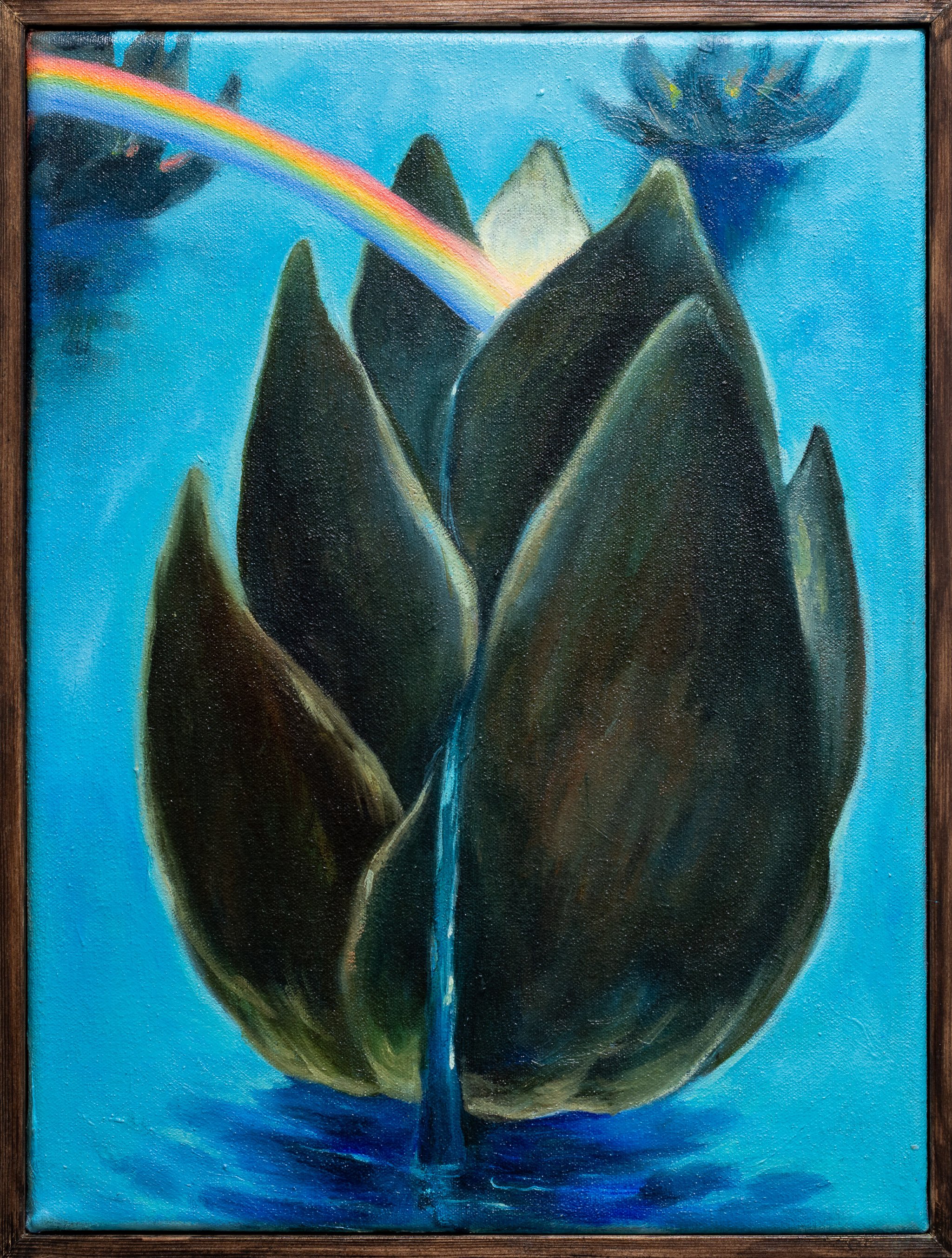 Opening up & coming out, 2025. Oil on canvas - 40 x 30 cm