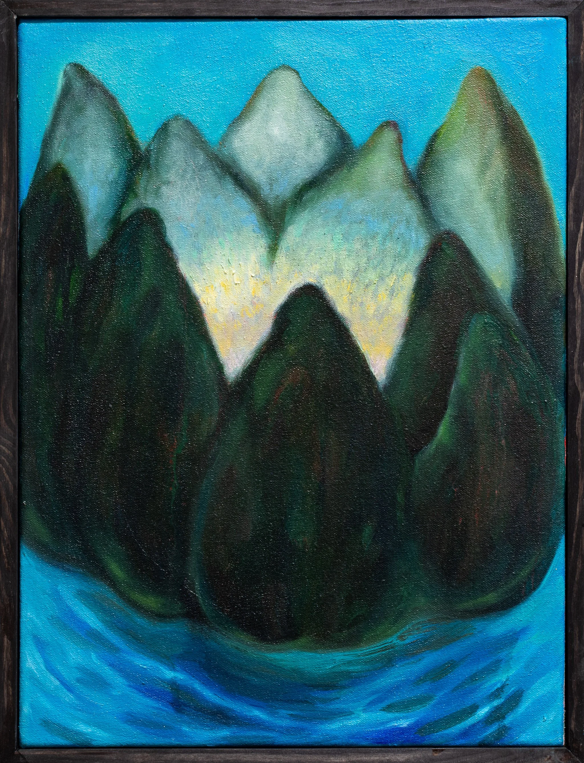 Secret garden, 2025. Oil on canvas - 40 x 30 cm