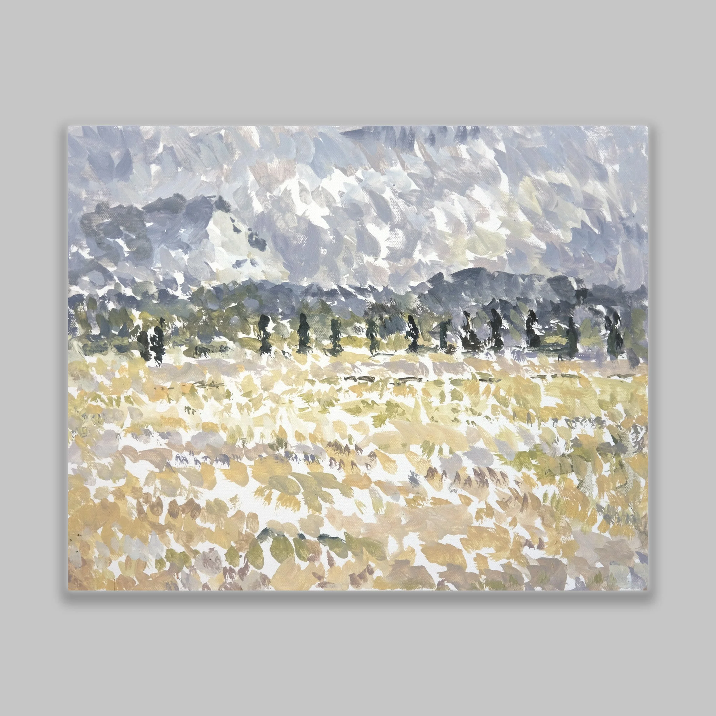 Wall-Sainte Victoire Seen from the Chemin des Lauves 1 Oil painting on canvas 13x16”.jpg