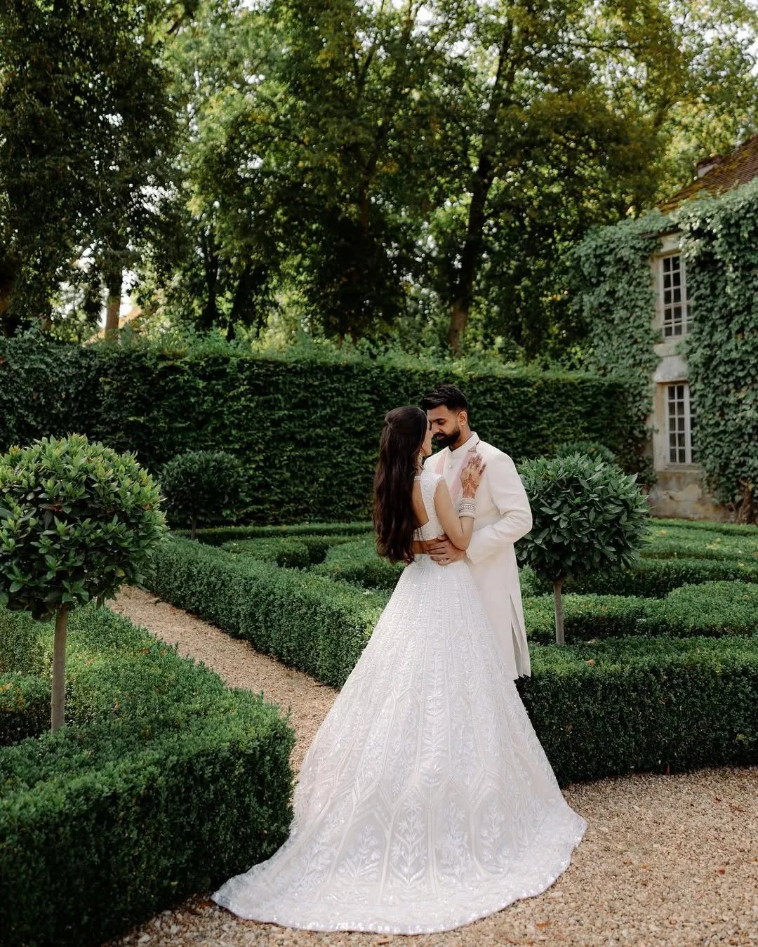Bride and Groom in garden 2.jpg