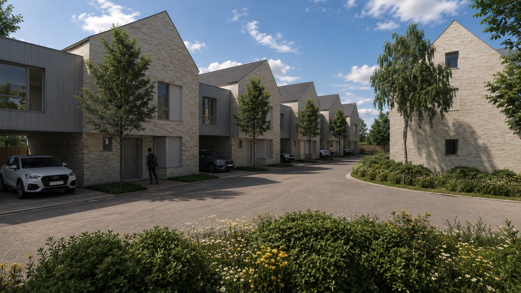 Writtle Road, Chelmsford: 17 new homes along a landscaped lane