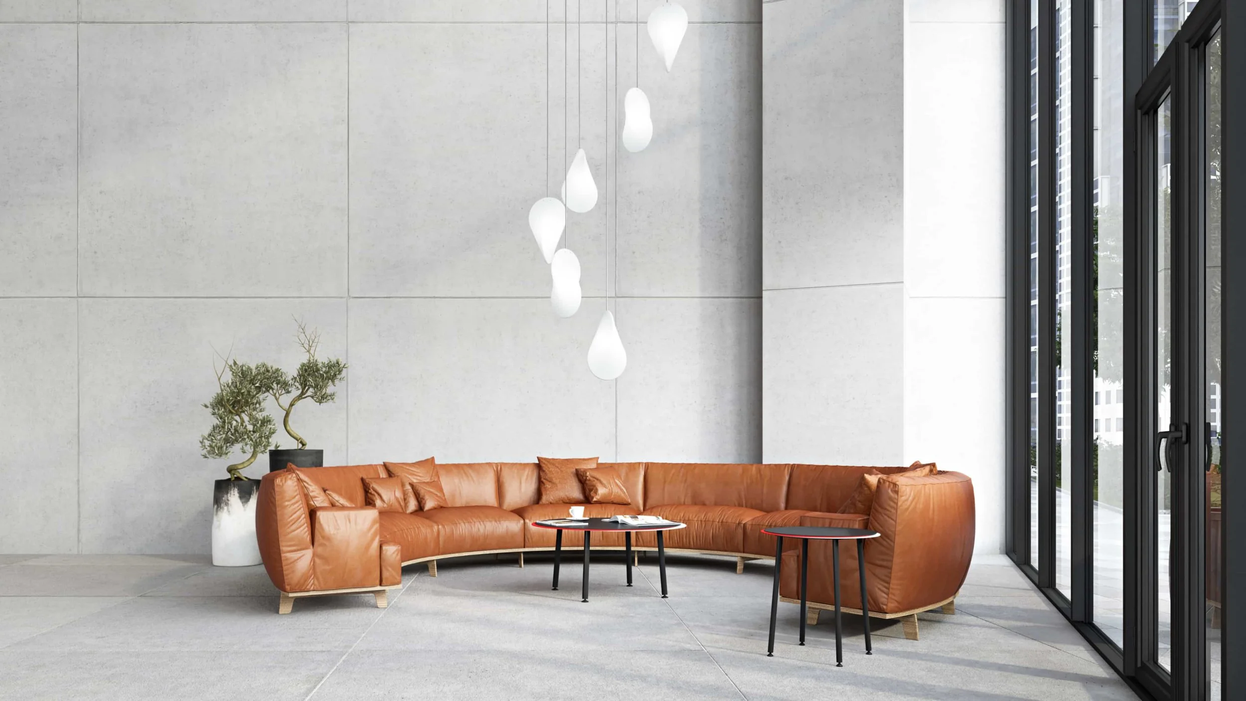 The steel Stacked coffee and side tables are a smart and colourful addition to commercial, and residential, design schemes.