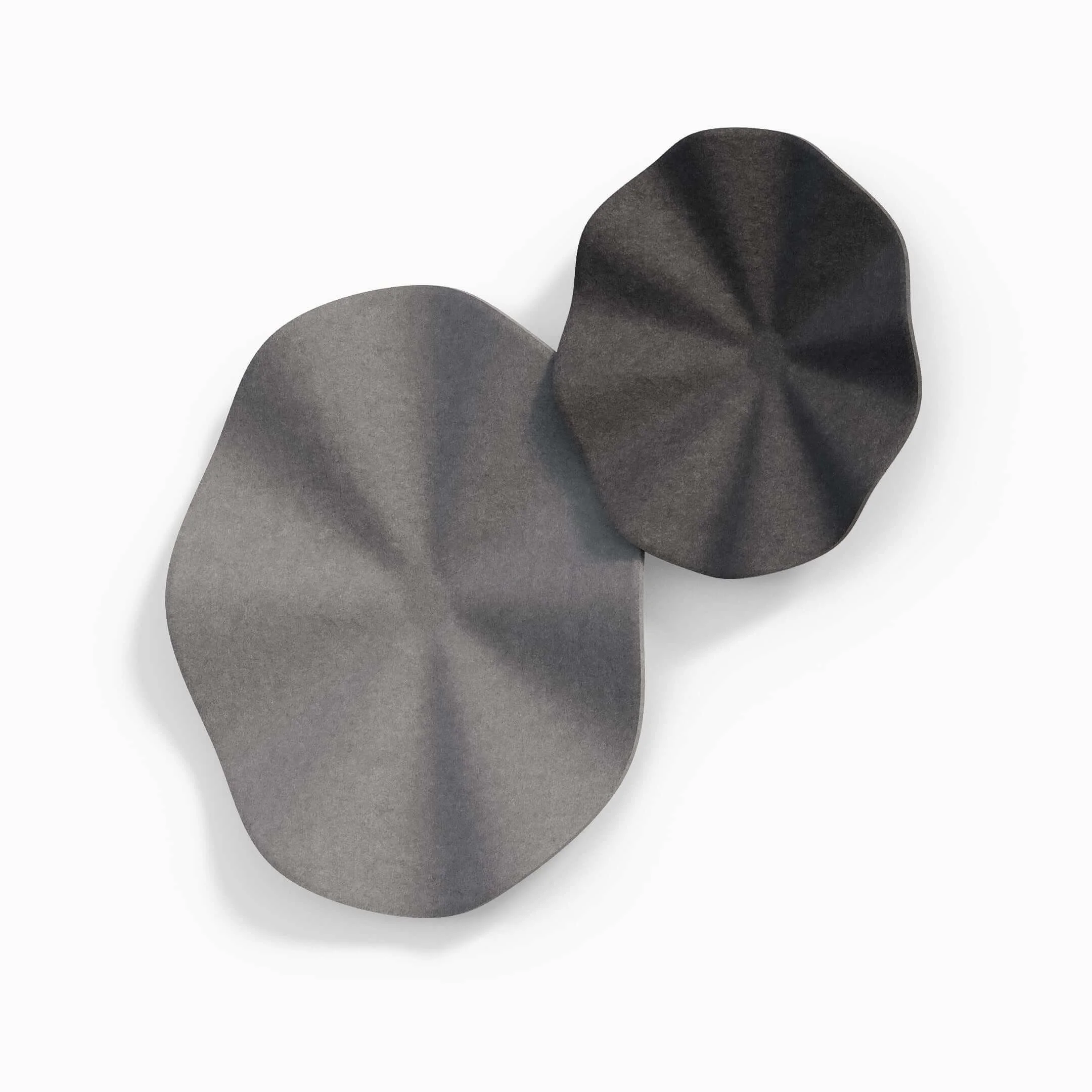 The Flutter sound absorbing wall panel in large and medium sizes.
