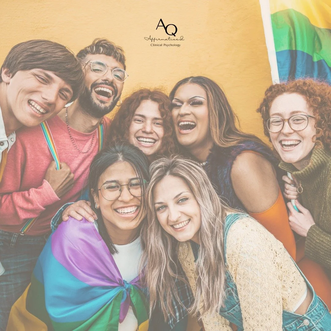 Rodeia-te de pessoas que te querem bem e que te aceitam como &eacute;s. 🌈

#affirmativeq #pride #lgbtq #mentalhealthawareness #queer #therapy #psychology #mentalhealthmatters #lgbtqfamily #lgbtqcommunity #saudemental #terapia #psicologia #quest&otil