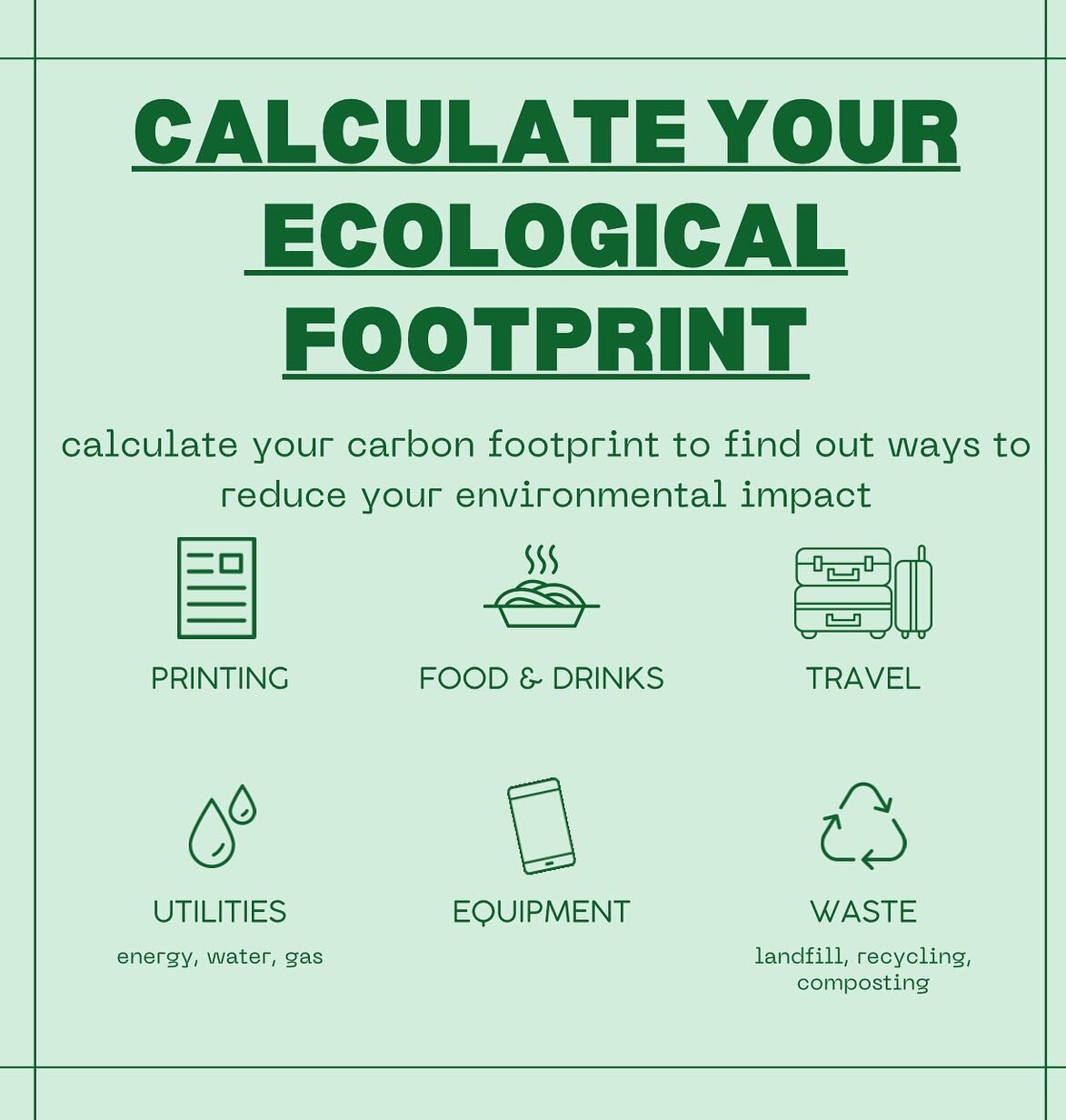 If you are interested in making Greenwich a more sustainable and &ldquo;green&rdquo; place, but don&rsquo;t know where to start, try calculating your ecological footprint at:  https://www.footprintcalculator.org/home