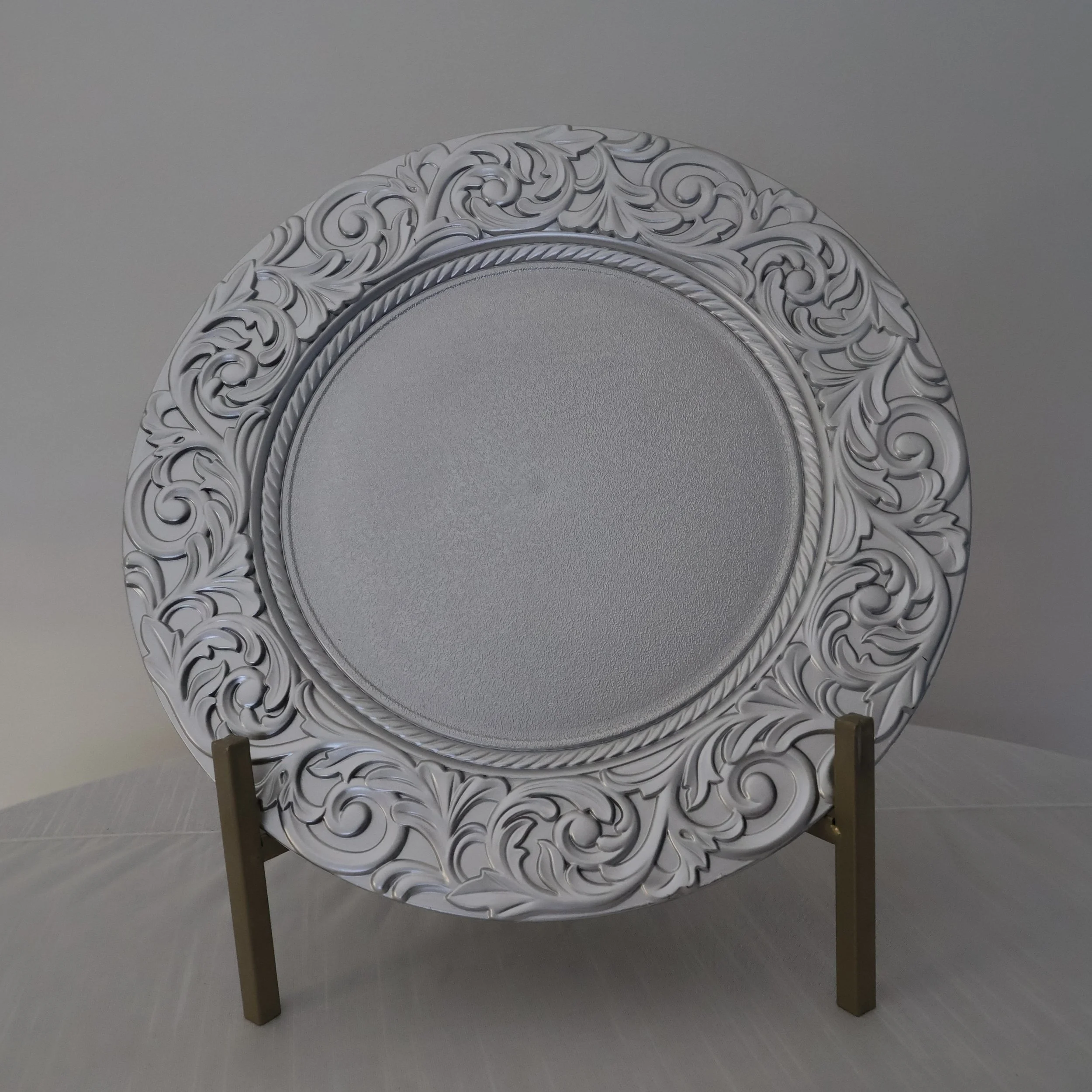 Round 13" Charger Plates - Silver