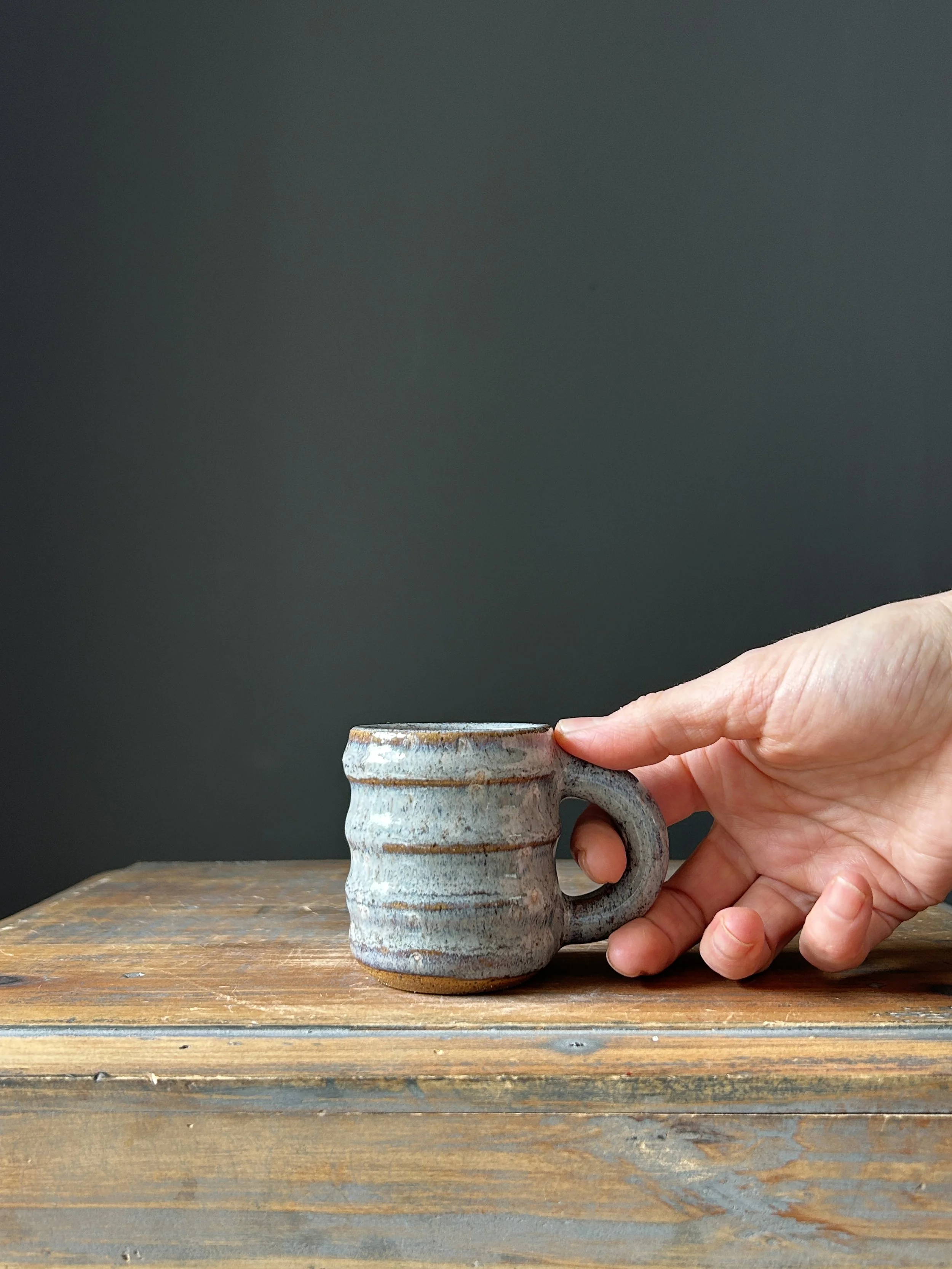Mini Mug / Espresso Cup, Grey Pastel