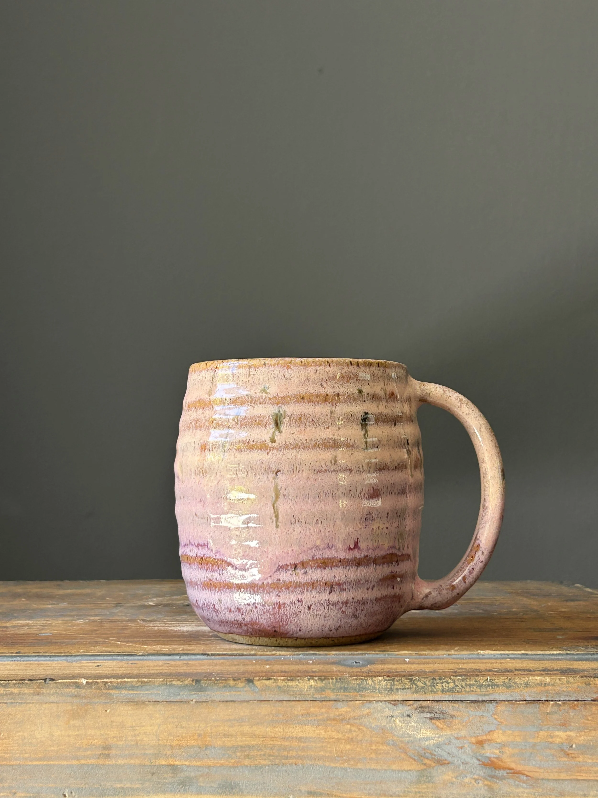 Mug, Peach & Raspberry Sorbet, 16oz