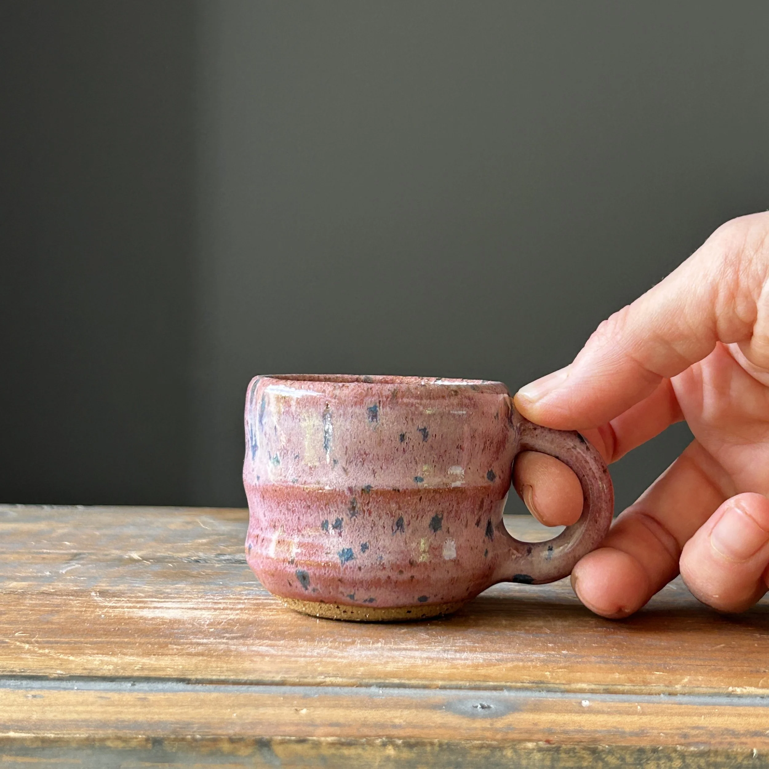 Tiny / Espresso Mug #1, Cotton Candy, 2oz