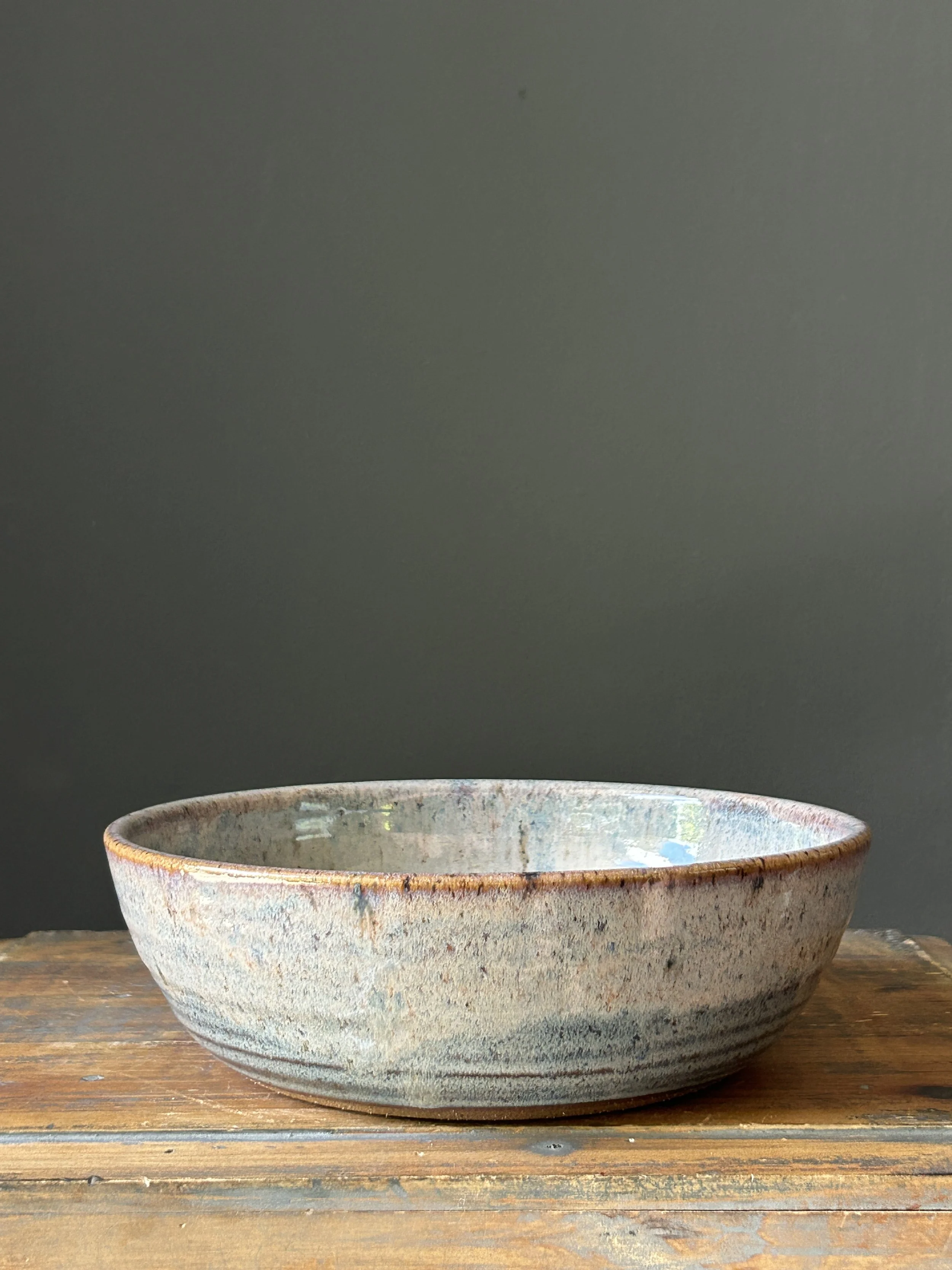 Dinner Bowl, Foggy Sunrise, 8" (#35)