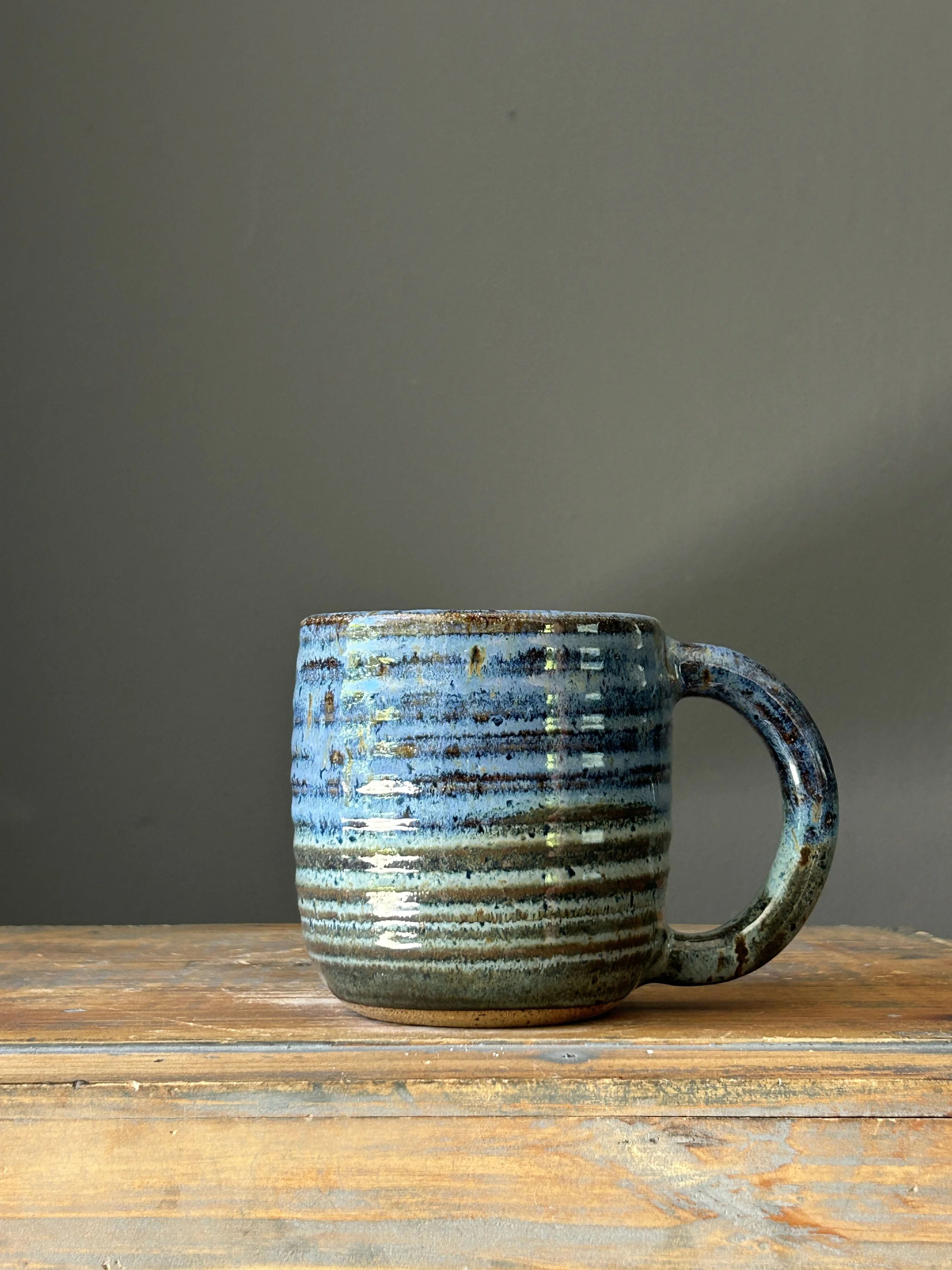 Mug, 2-Toned Blue Denim, 16oz