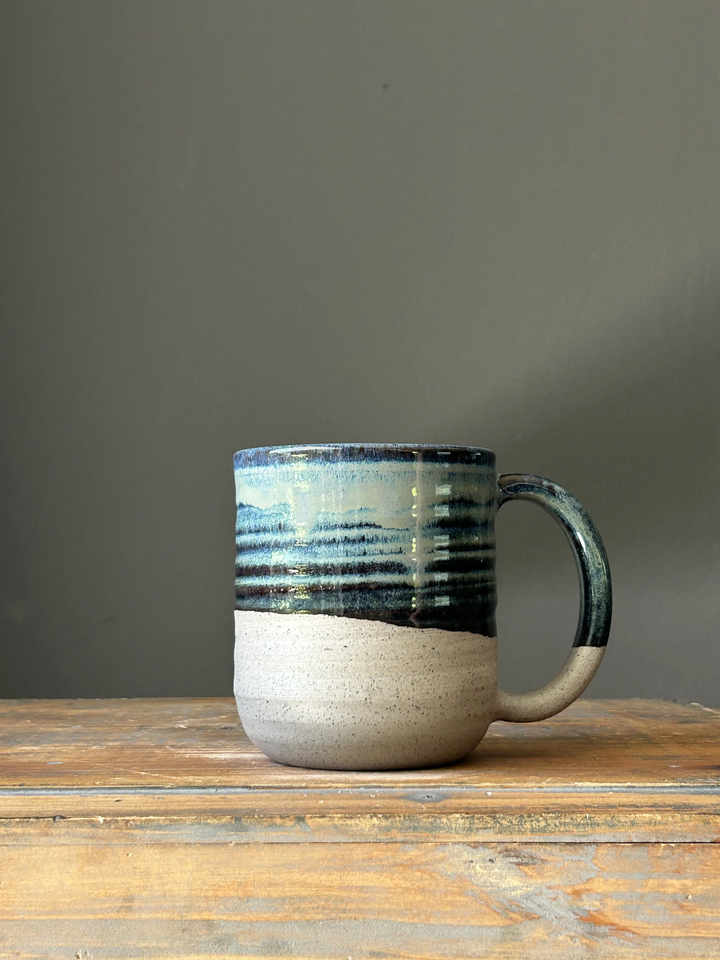 Cozy Mug, Acid-Washed Denim, 14oz