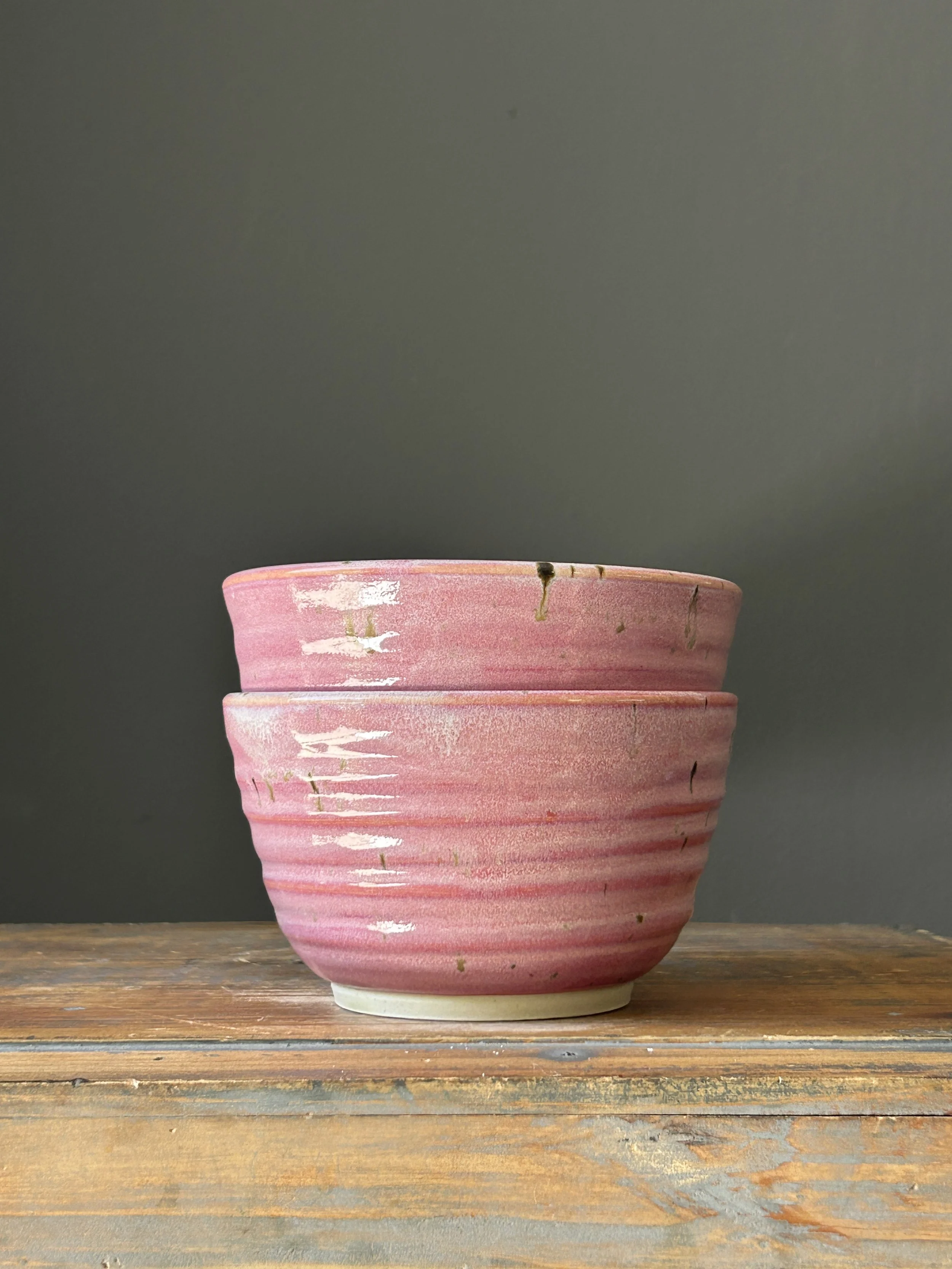 Snacky Bowls, Berries & Cream (Set of 2)