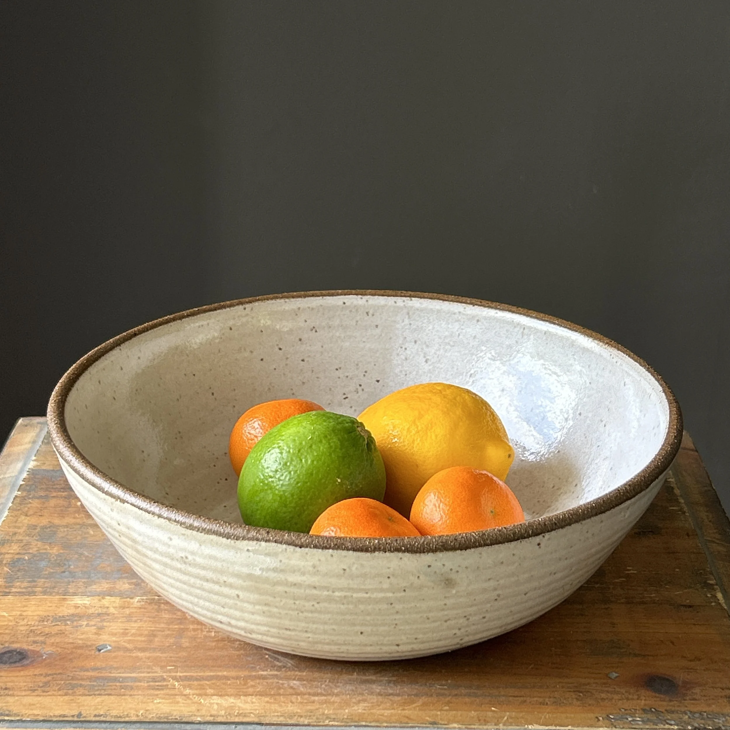 Serving Bowl, White Crossover 10"