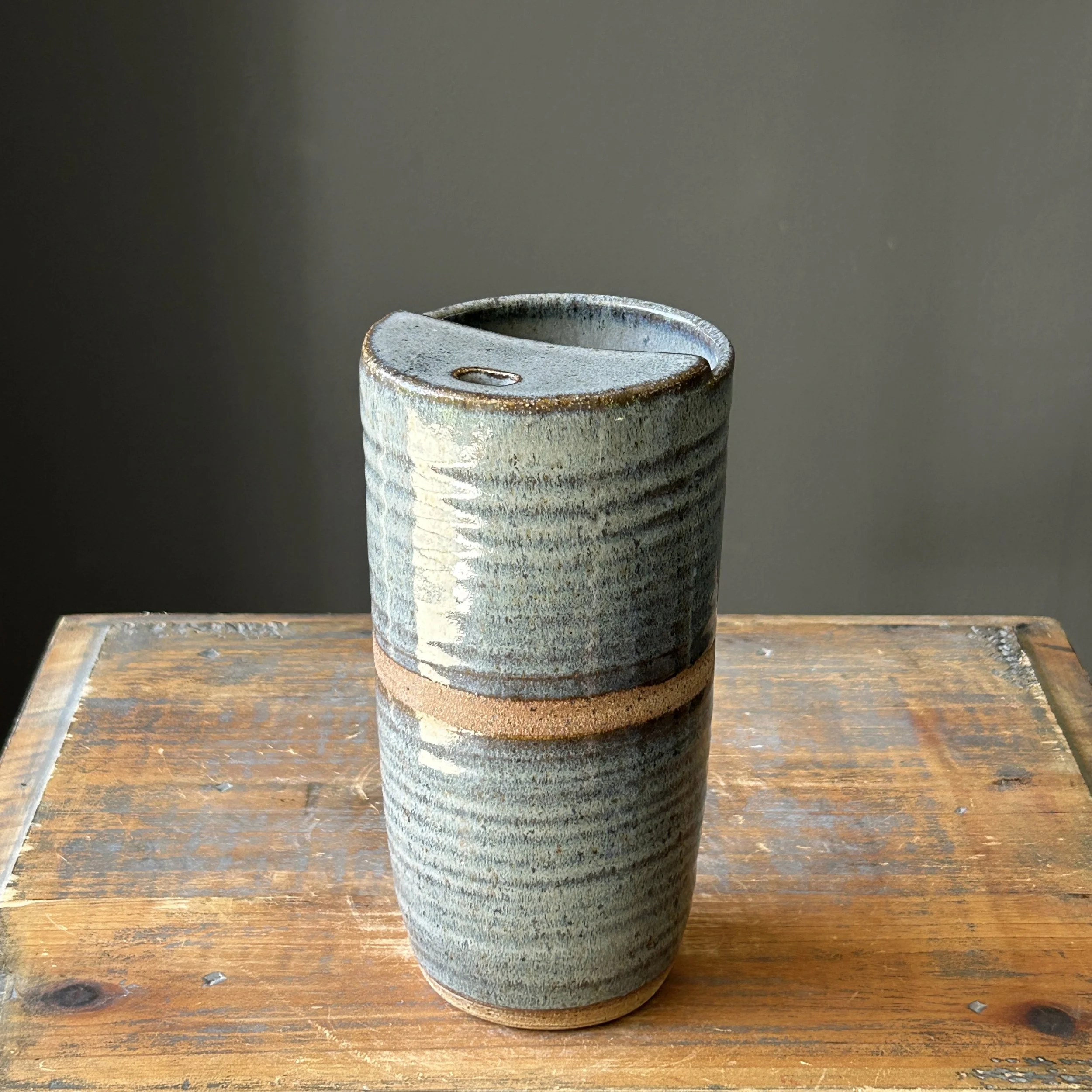 Tall Travel Tumbler, Fog Horizon #2, 20oz - second