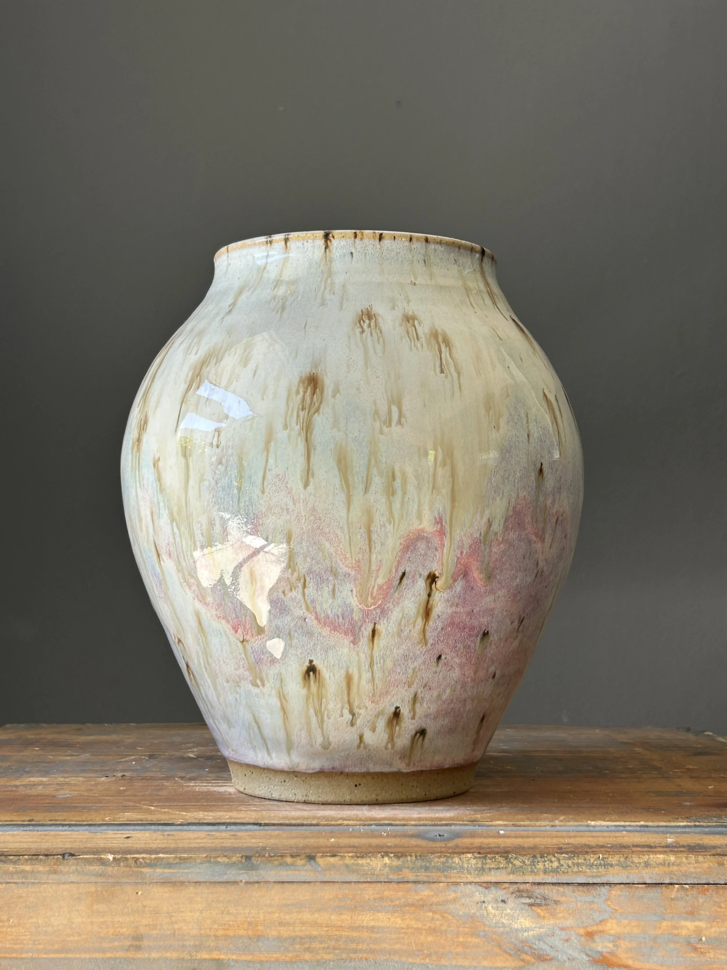 *Potter's Pick* Melted Ice Cream Large Bellied Vase
