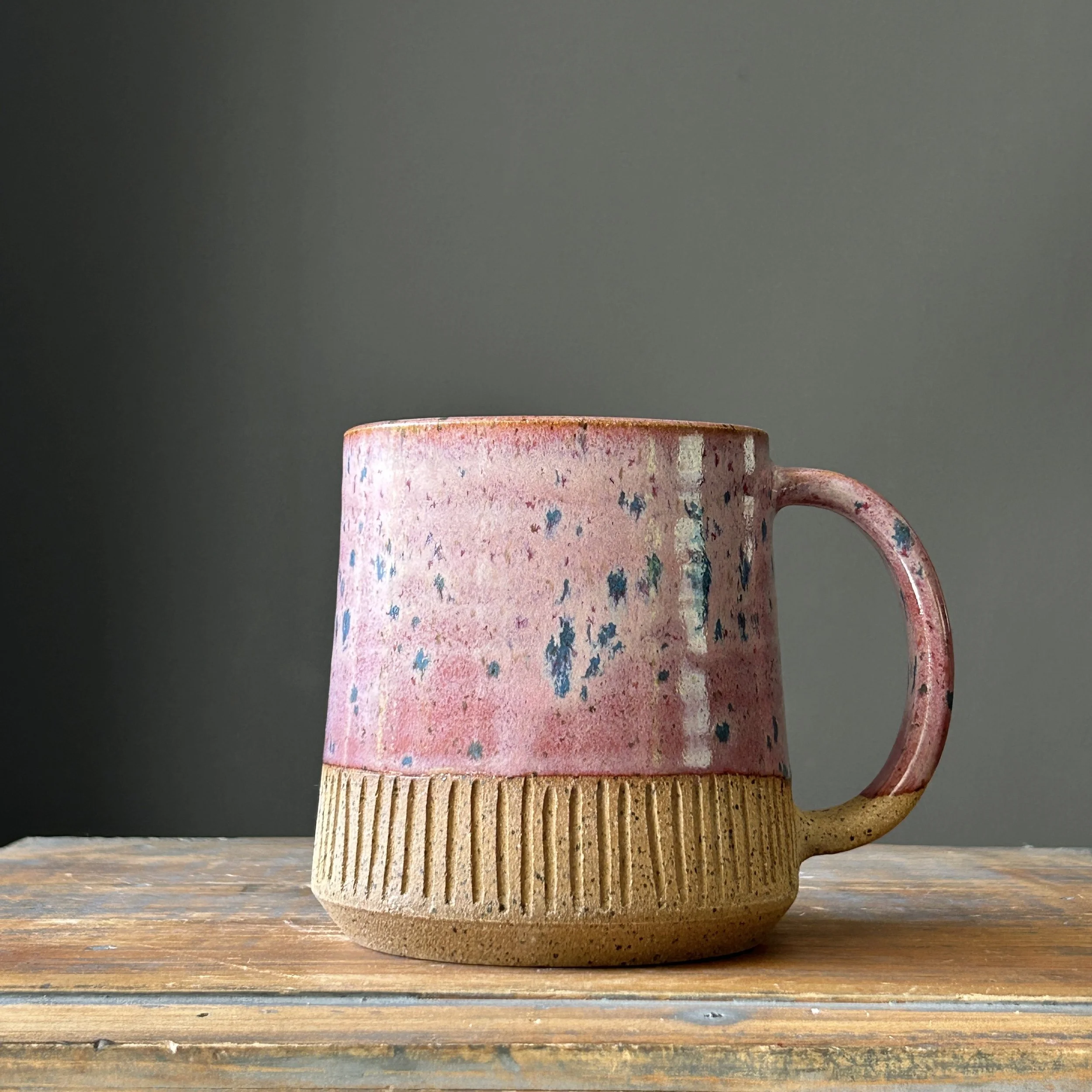 Carved Taper Mug, Cotton Candy, 16oz