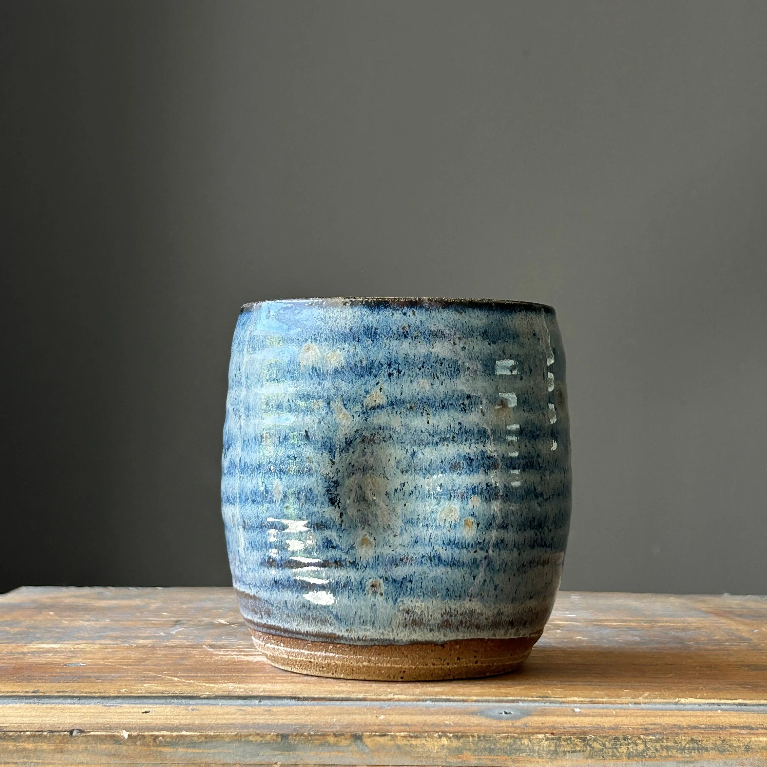 Thumbler, Blue with Flecks, 17oz