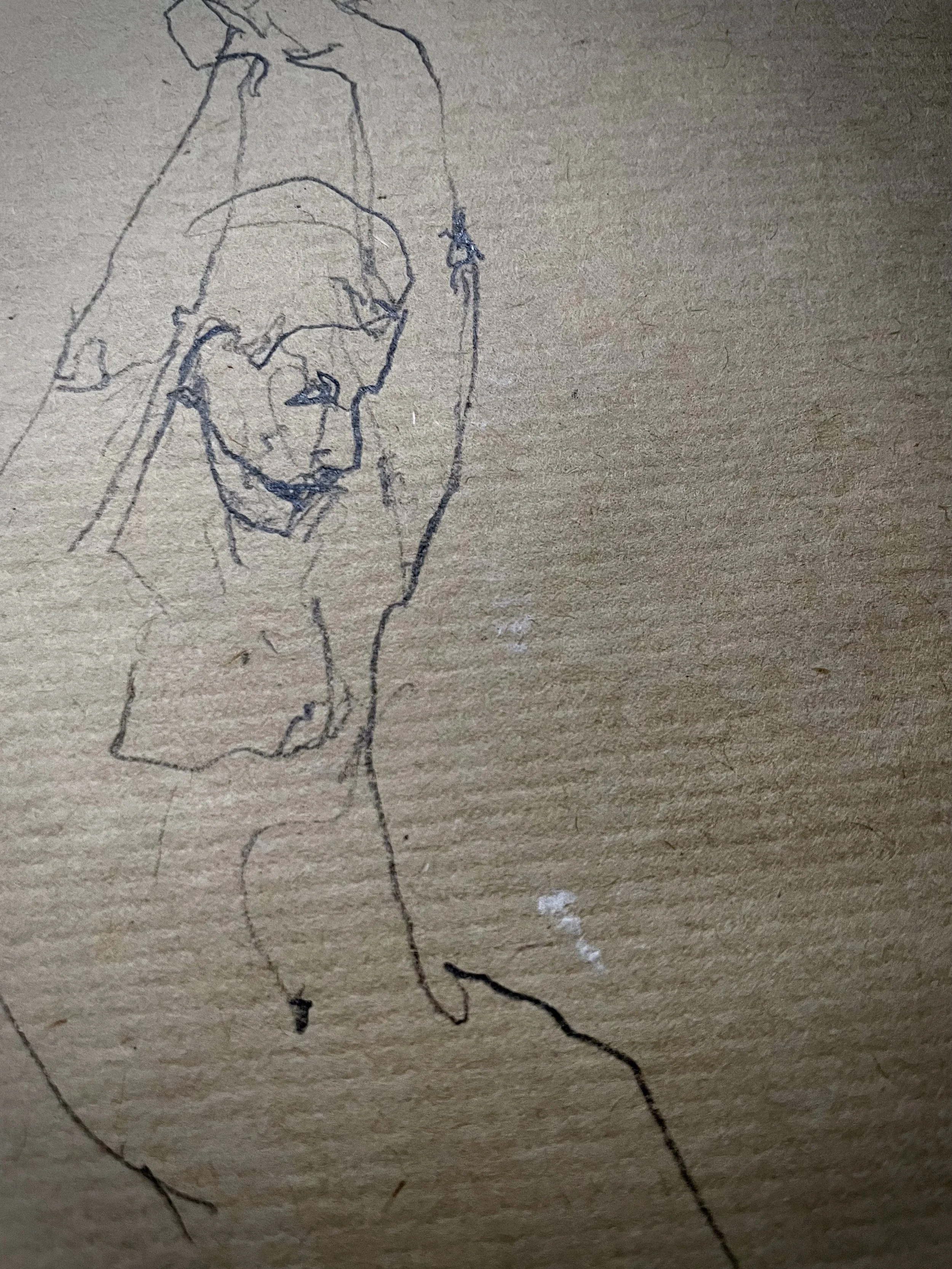 Nue 1, crayon sur papier, 21x15 cm