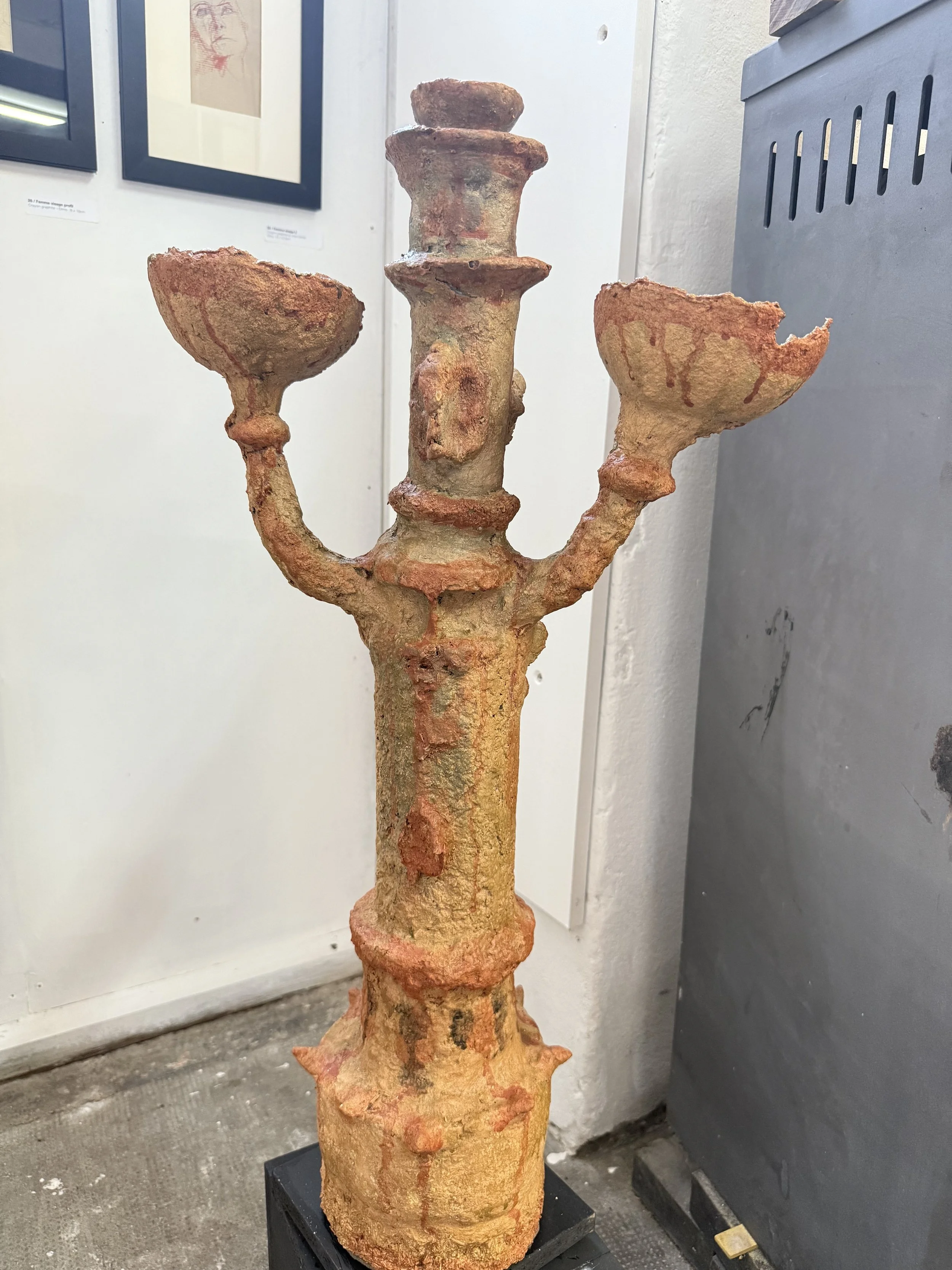 Objet/Totem 12 _Lampe à huile