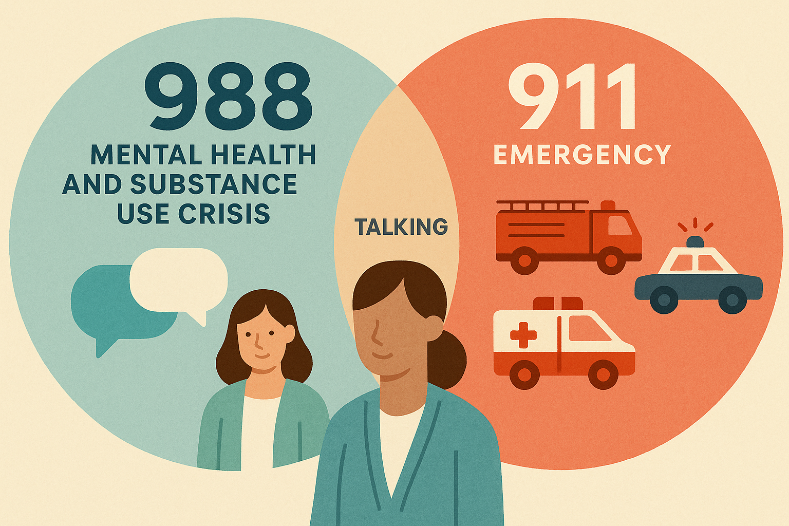 Choosing Help: 988 and 911 for Crisis Support Explained